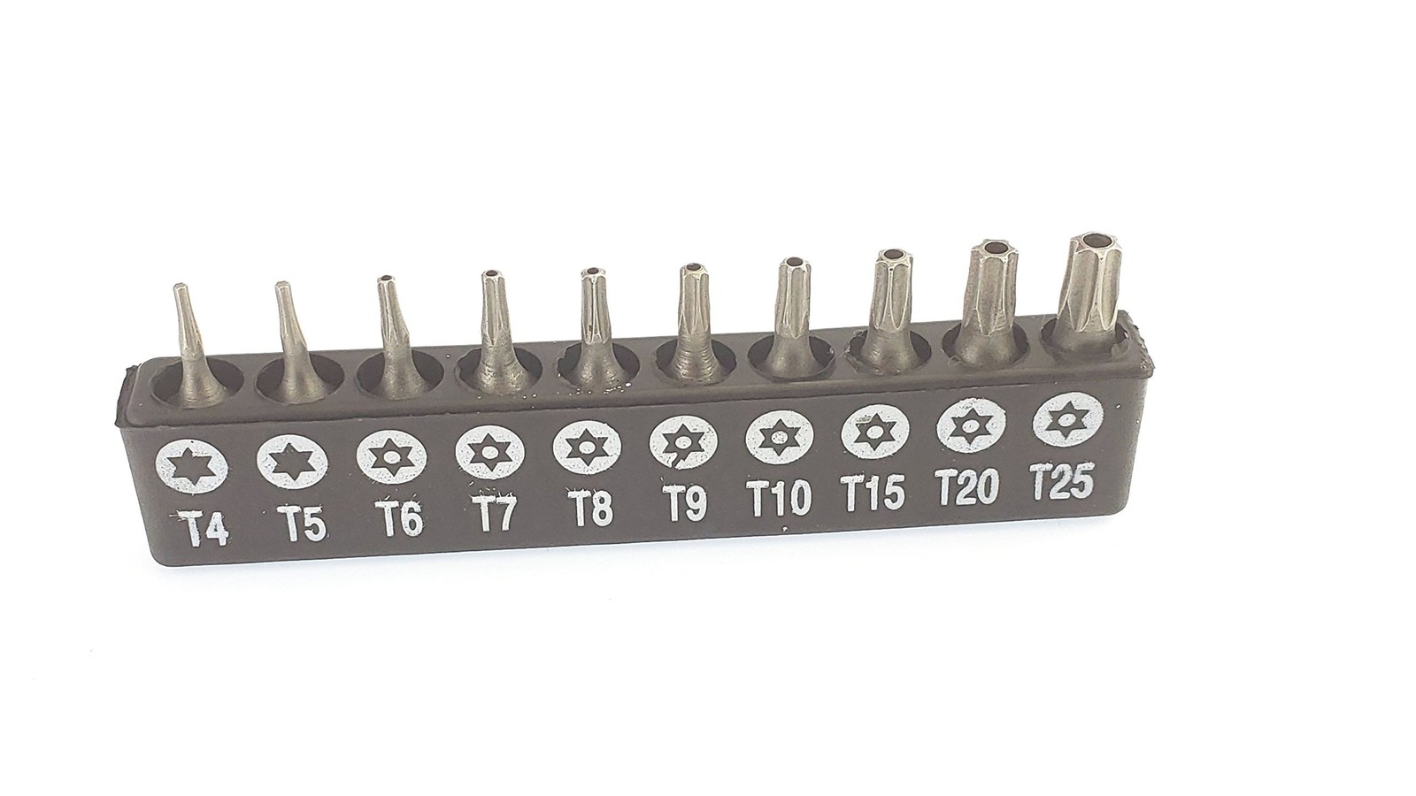 ABSTS10 10 piece Torx Security Bit Set, 1/4 inch Shank Size, includes T4, T5,…