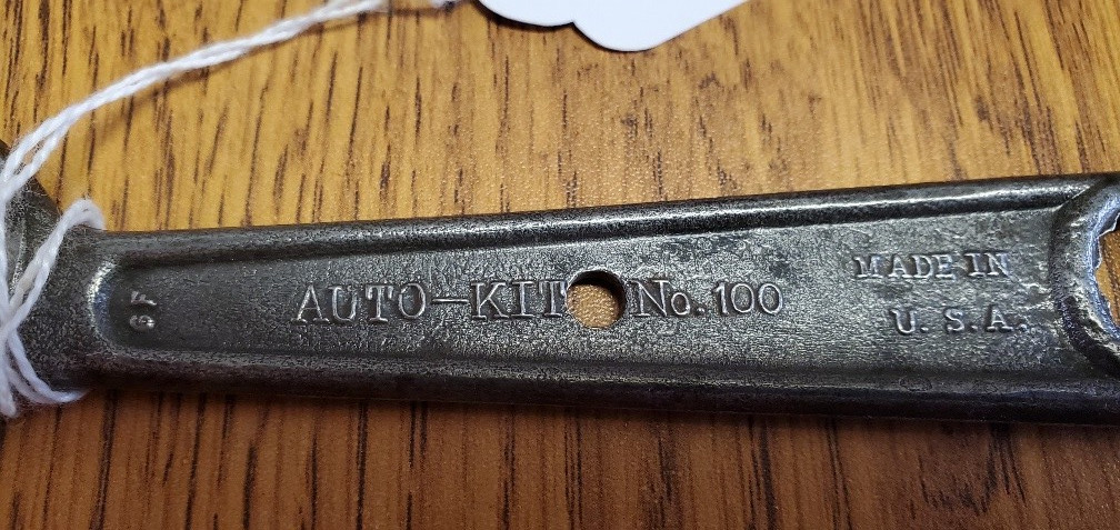 Vintage Auto-Kit No. 100 Wrench, 1930s-40s, Forged Vanadium Steel, USA 5/8″ 9/16