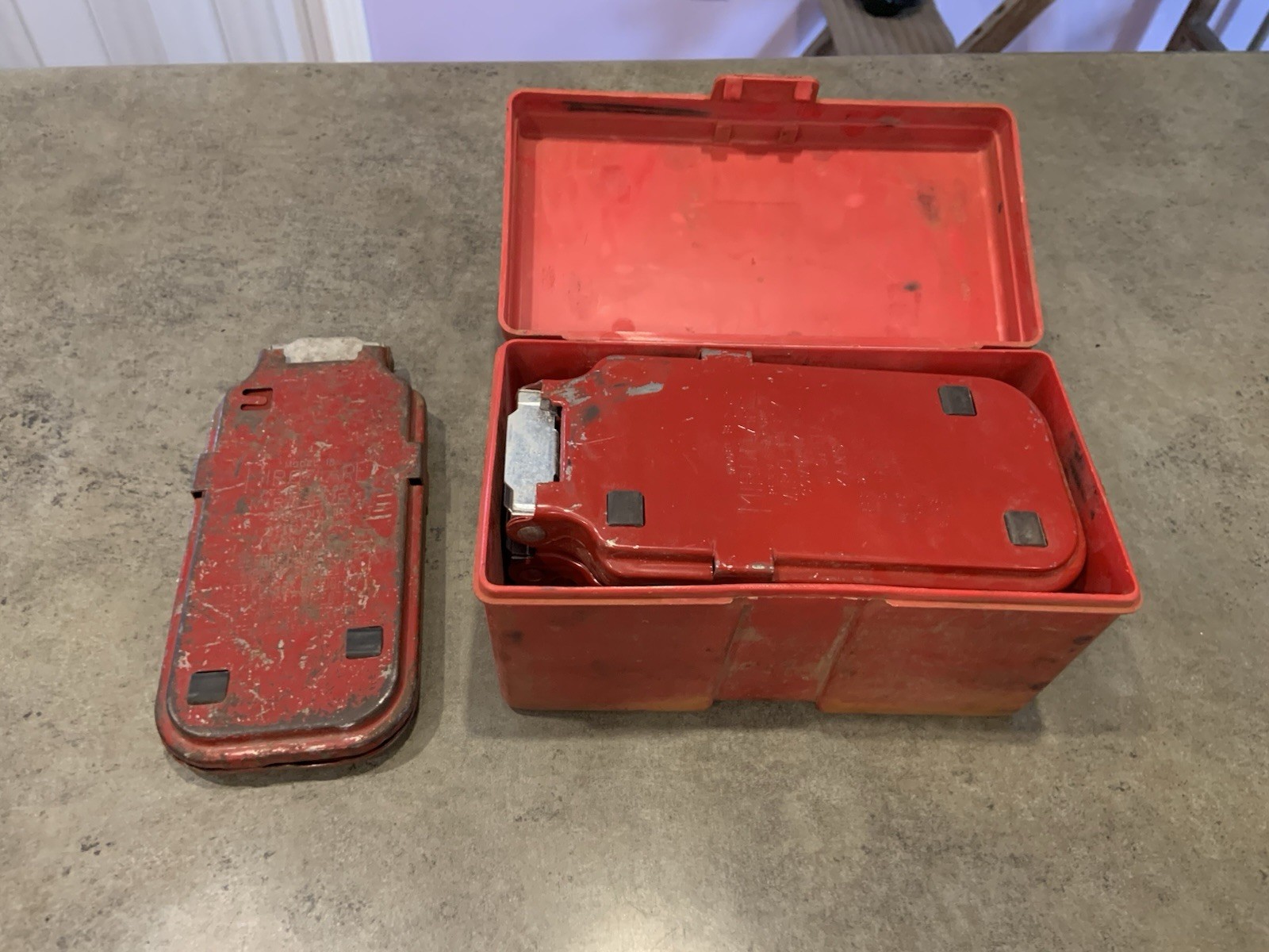 VINTAGE MIRO-FLARE Roadside Reflectors One Set Of 3 Plus One Additional