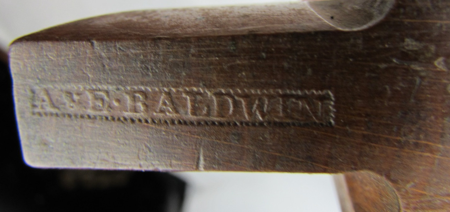 Antique 7/8″ Round (Convex) Molding Plane #12, A & E Baldwin Co., New York