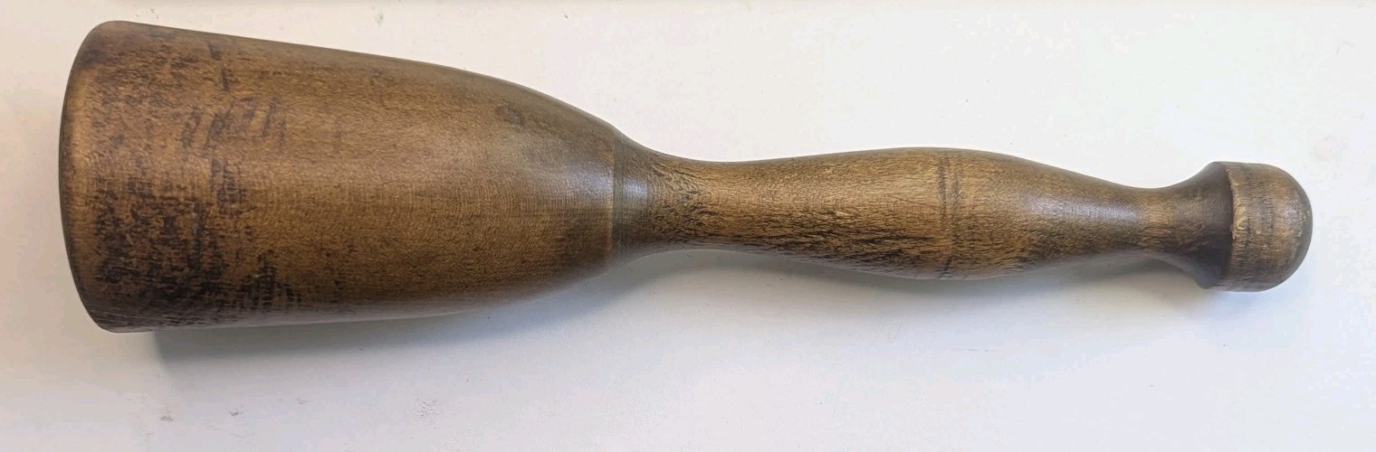WOODEN FOOD MASHER POTATO POUNDER KITCHEN TOOL