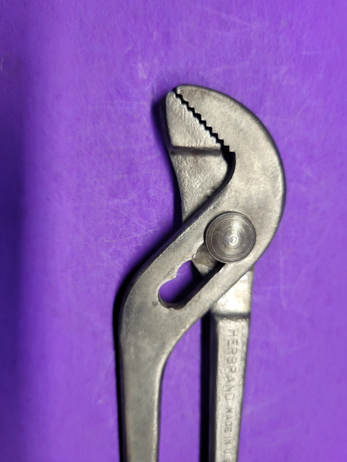 VINTAGE HERBRAND NO.168 ADJUSTABLE SLIP JOINT PLIERS 7.5 ” LONG