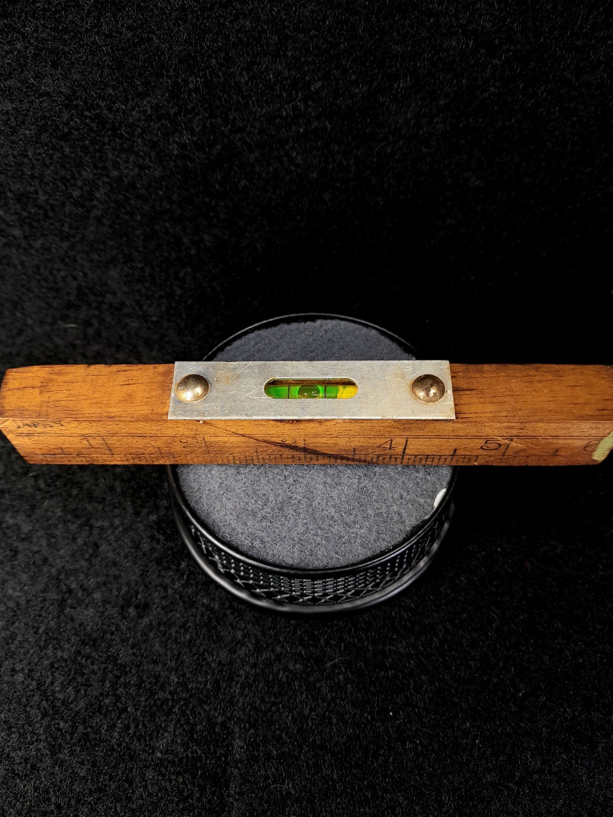 Vintage Japanese Wooden Spirit Level 6 Inches, Spot on Working