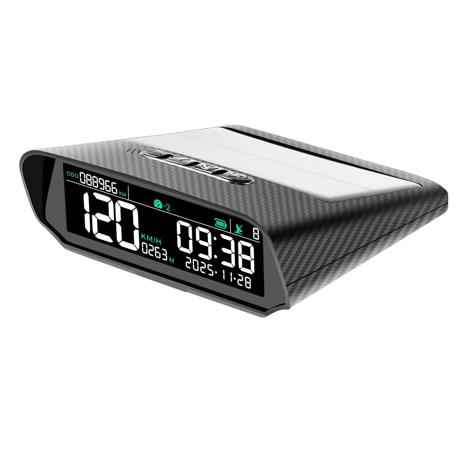 X100 GPS Digital Speedometer MPH For Cars LCD Screen Odometer W/ Overspeed Alarm