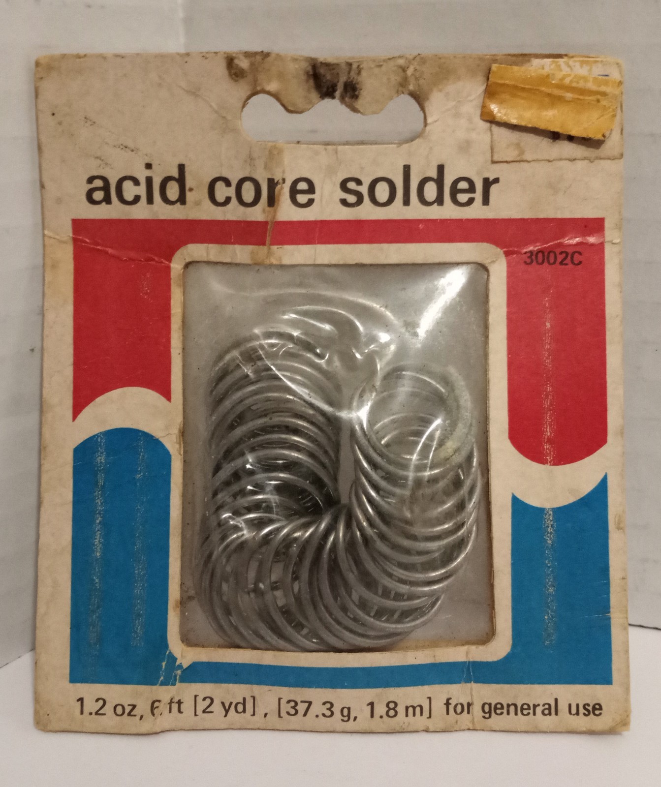Vintage Hancock-Gross Acid Core Solder 1.2oz – 2yd USA – Never Used