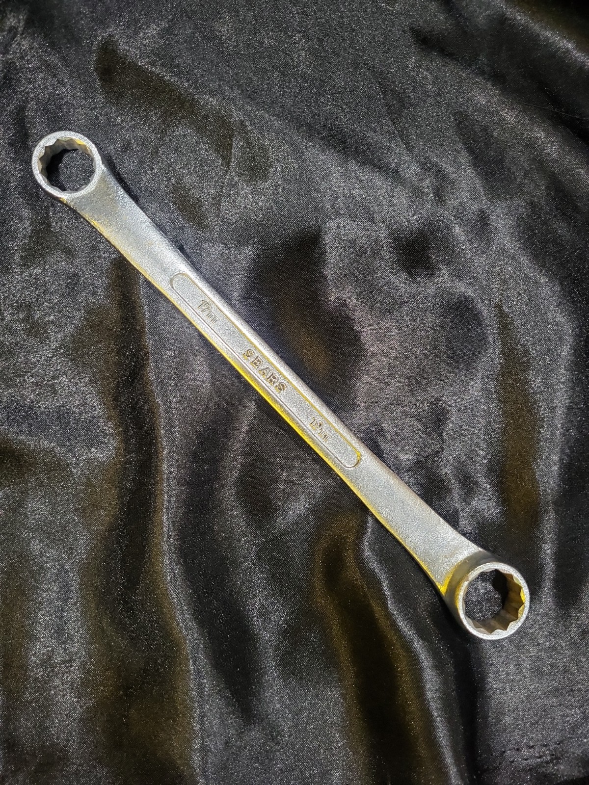Sears Metric 17mm x 19mm Double Box End Wrench 12 Point Forged BF Japan Vintage