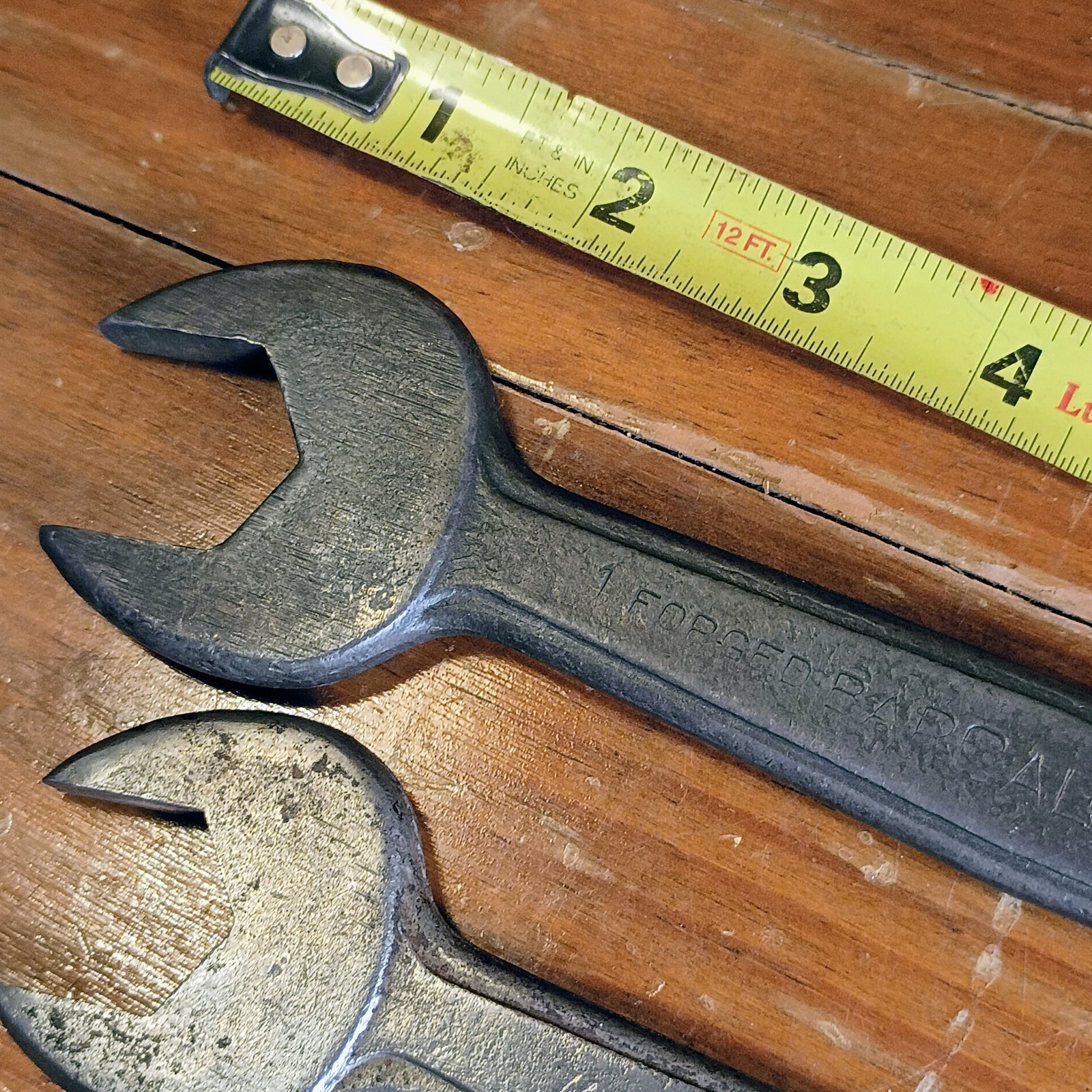 Set Of 5 Vintage Barcalo Forged In USA Open Ended Wrenches 1″ To 5/16″