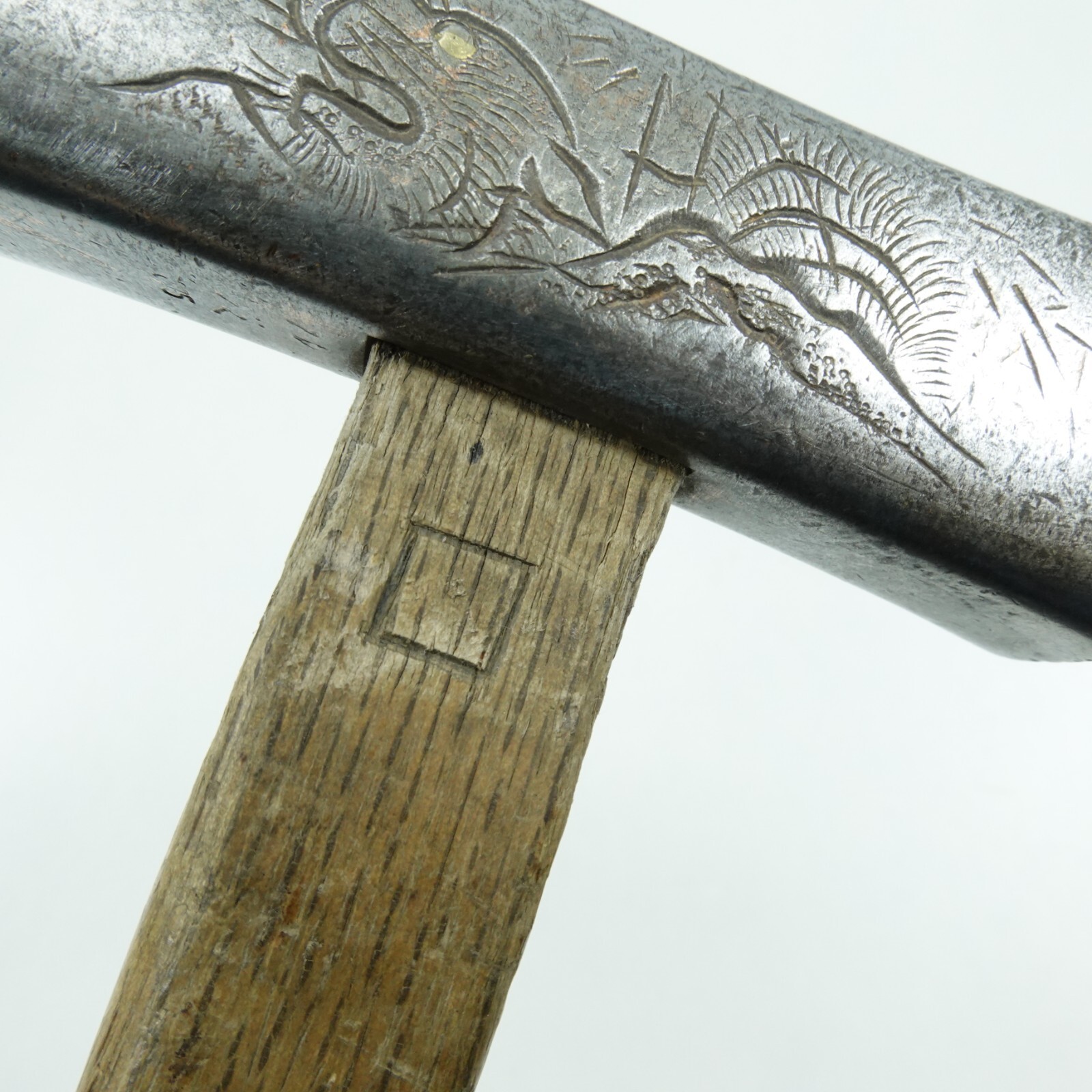 Japanese Tiger Dragon 375g Genno Hammer Wood Working Tool Japan #K552