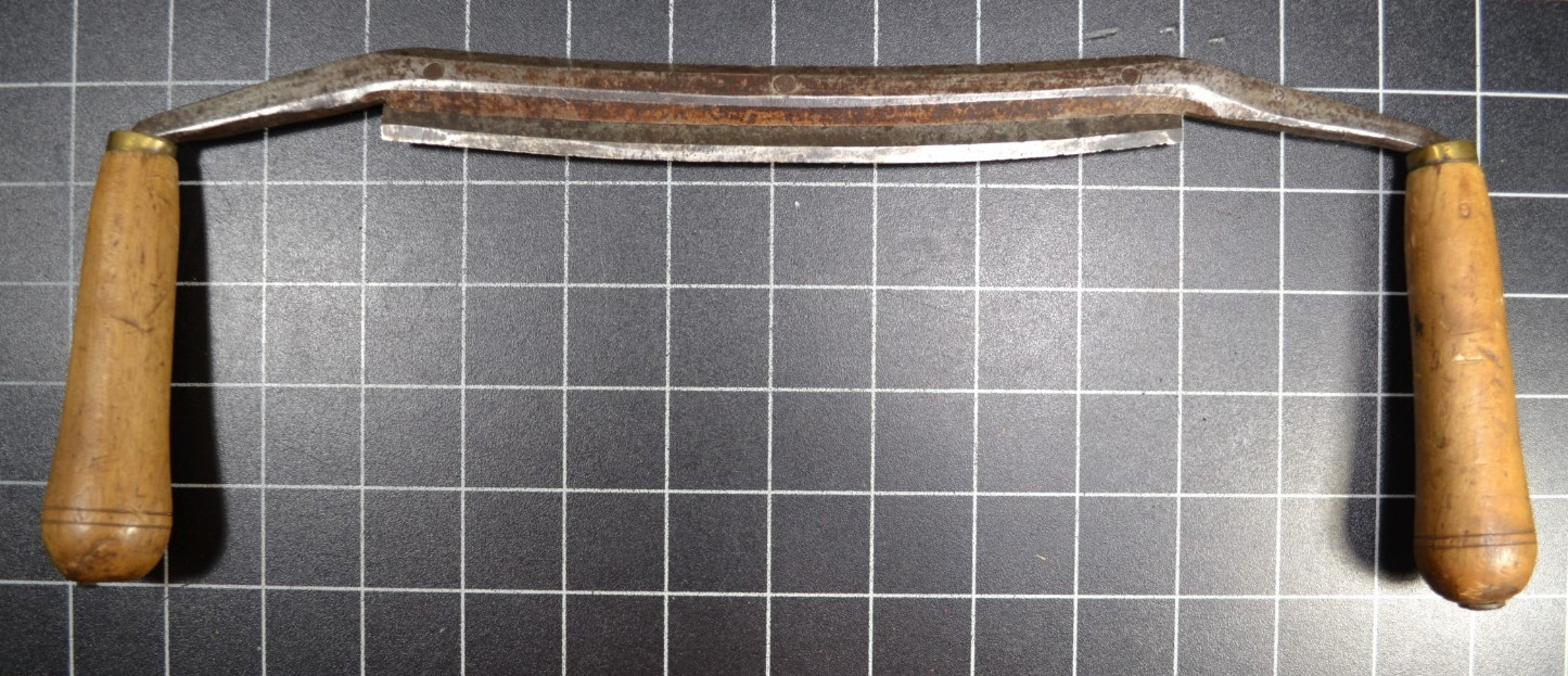 Wm BRADY & SON – MT JOY, PA – MARCH 5, 1872 PATENTED DRAW KNIFE – 9″ EDGE – RARE