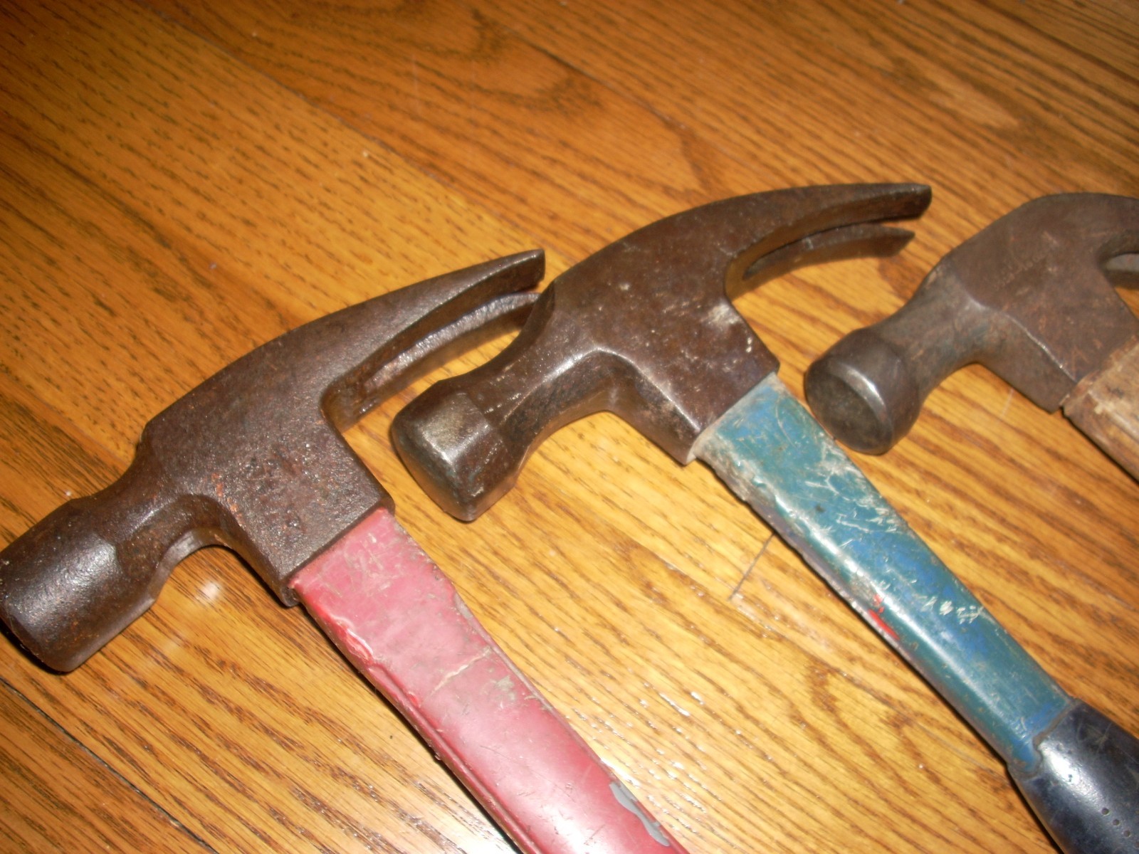 Vintage Lot of 4 Hammers Ball Peen – Framing – Craftsman – PLUMB – STANLEY.