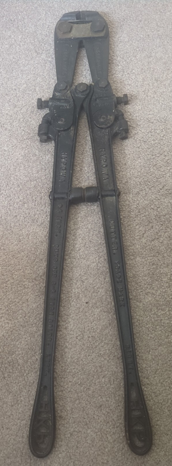 1920’s H.K. PORTER No. 24 inch “HYPOWA” Bolt Clippers PAT. Jan 1909 Made in USA