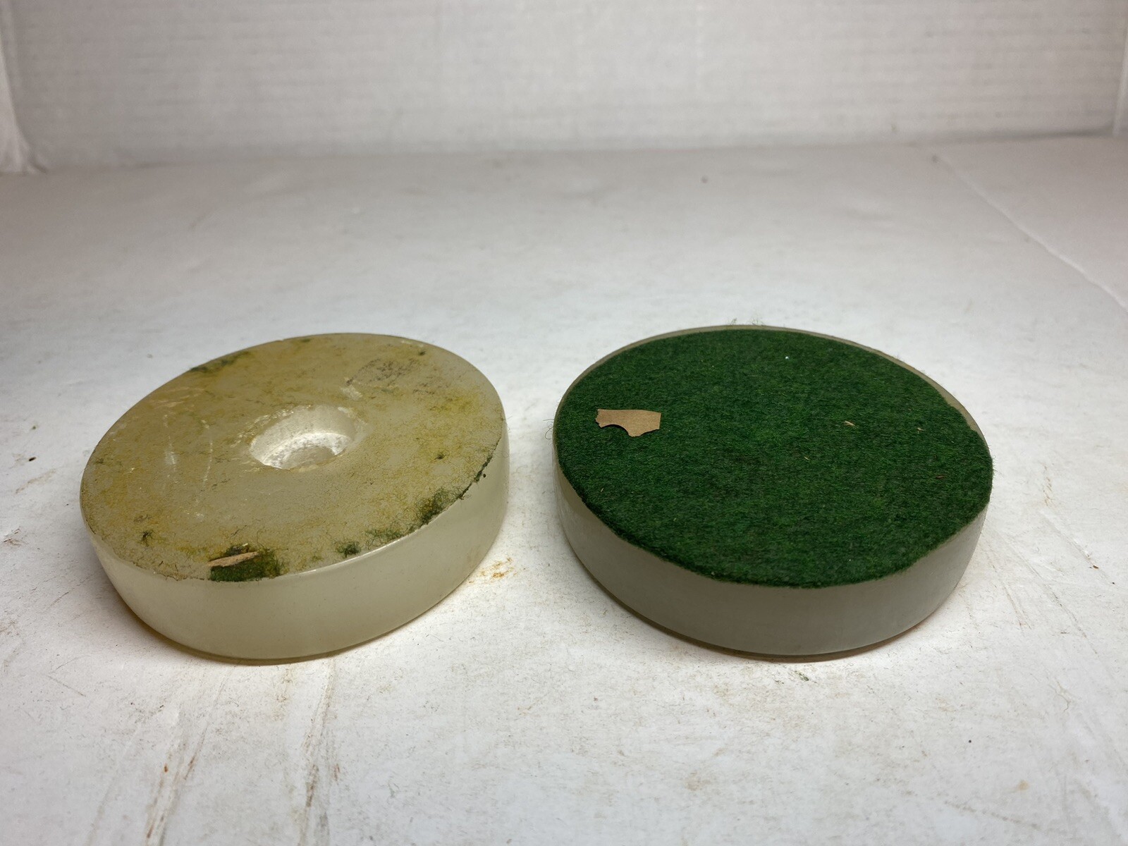 Vintage Lot Of 2 Onyx Stone Bases 3” NOS Crafting