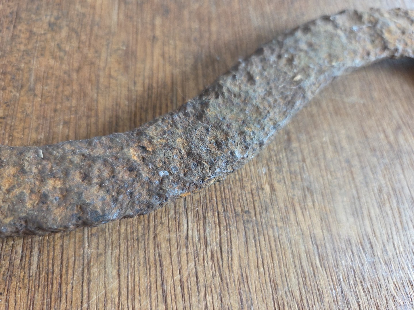 vintage/antique drop-forged, curved “S” shaped, double open-ended wrench