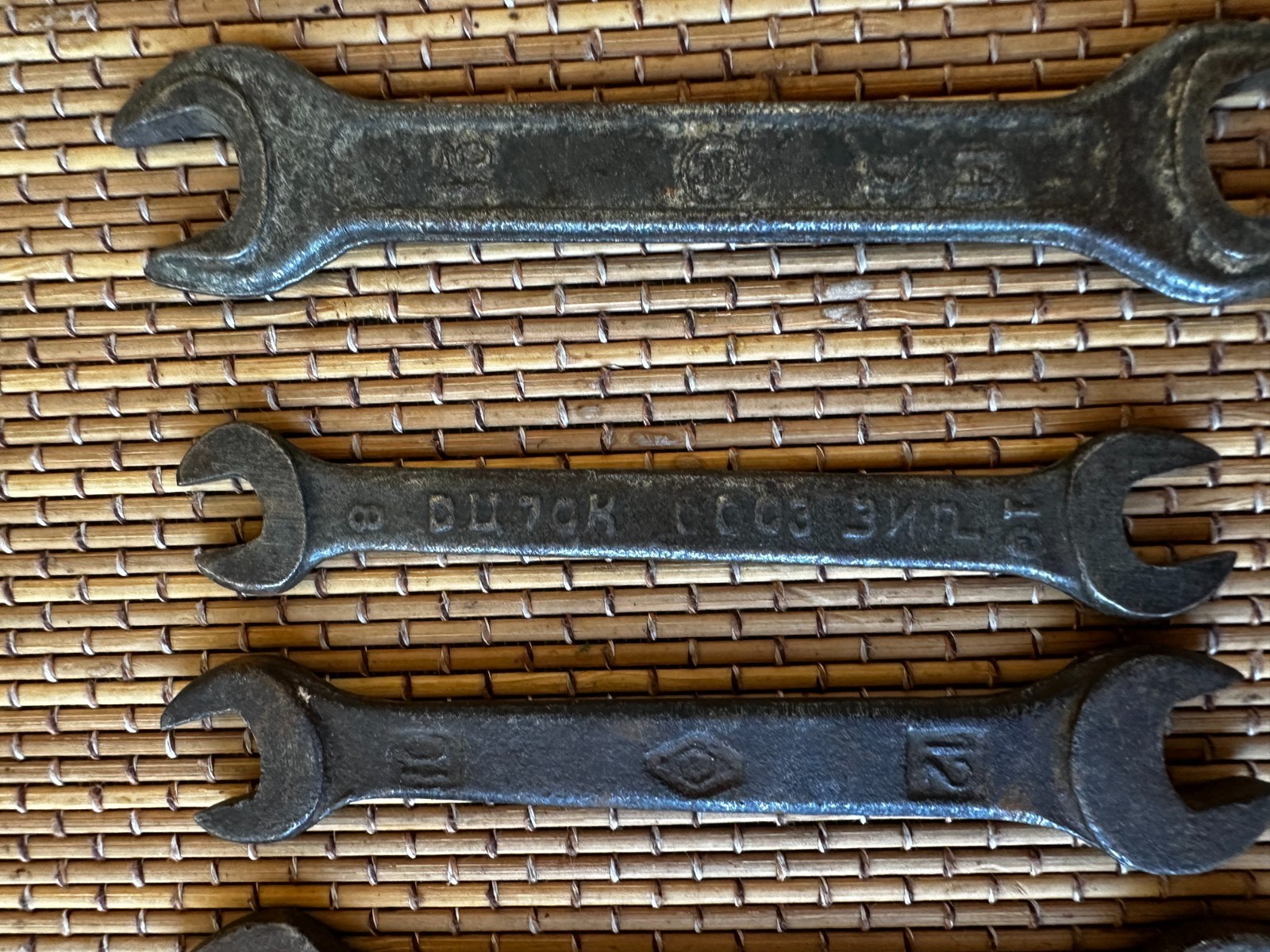 SOVIET VINTAGE WRENCH MADE IN USSR OPEN ENDED SPANNER 1960-1970 7 pieces