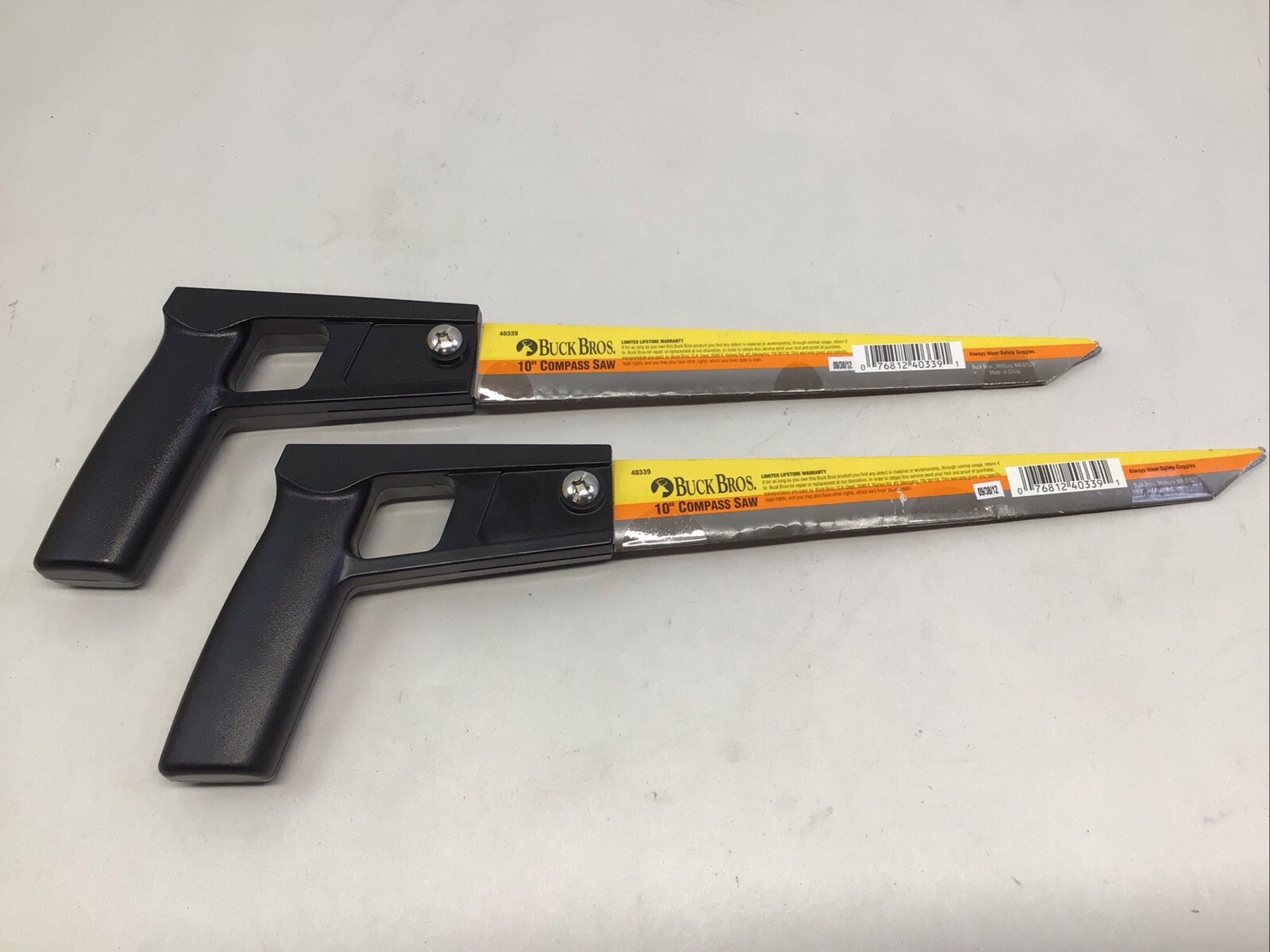 Buck Bros 10in Compass Saw 40339 New Key Hole Saw Lot Of 2