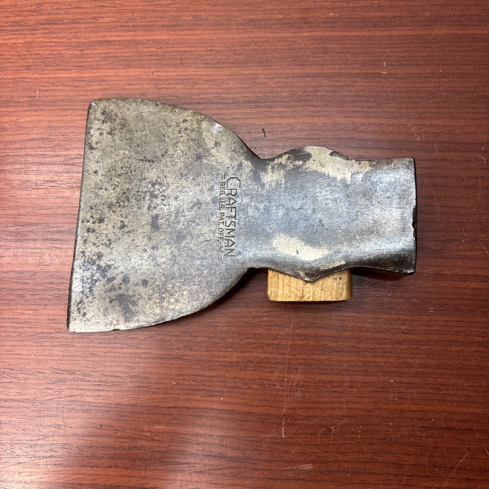 CRAFTSMAN “M” HEWING HATCHET HEAD – VINTAGE AXE USA LOGGING CAMP BUSHCRAFT