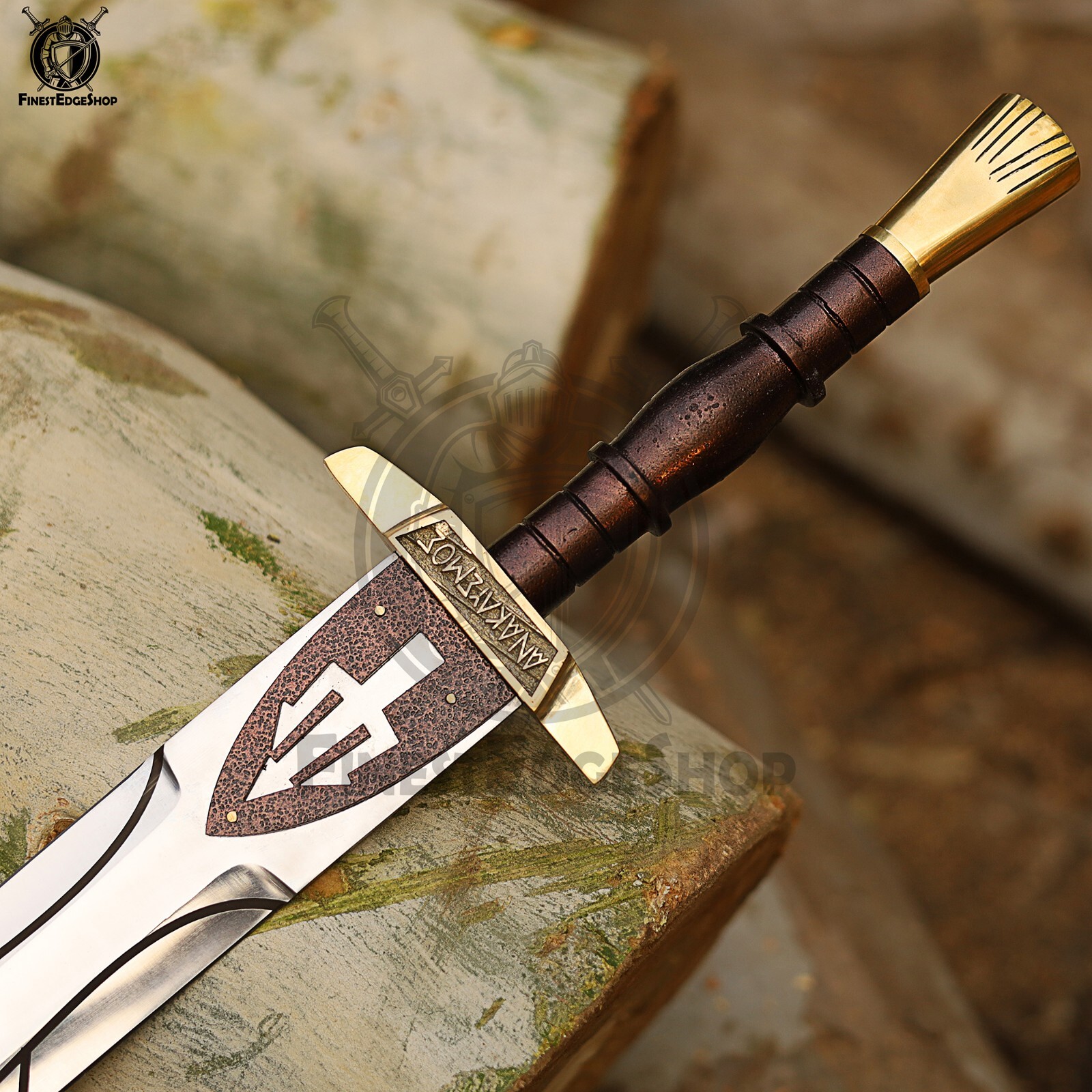 Handmade Percy Jackson Riptide sword, Viking Sword with beautiful Etching, Gift