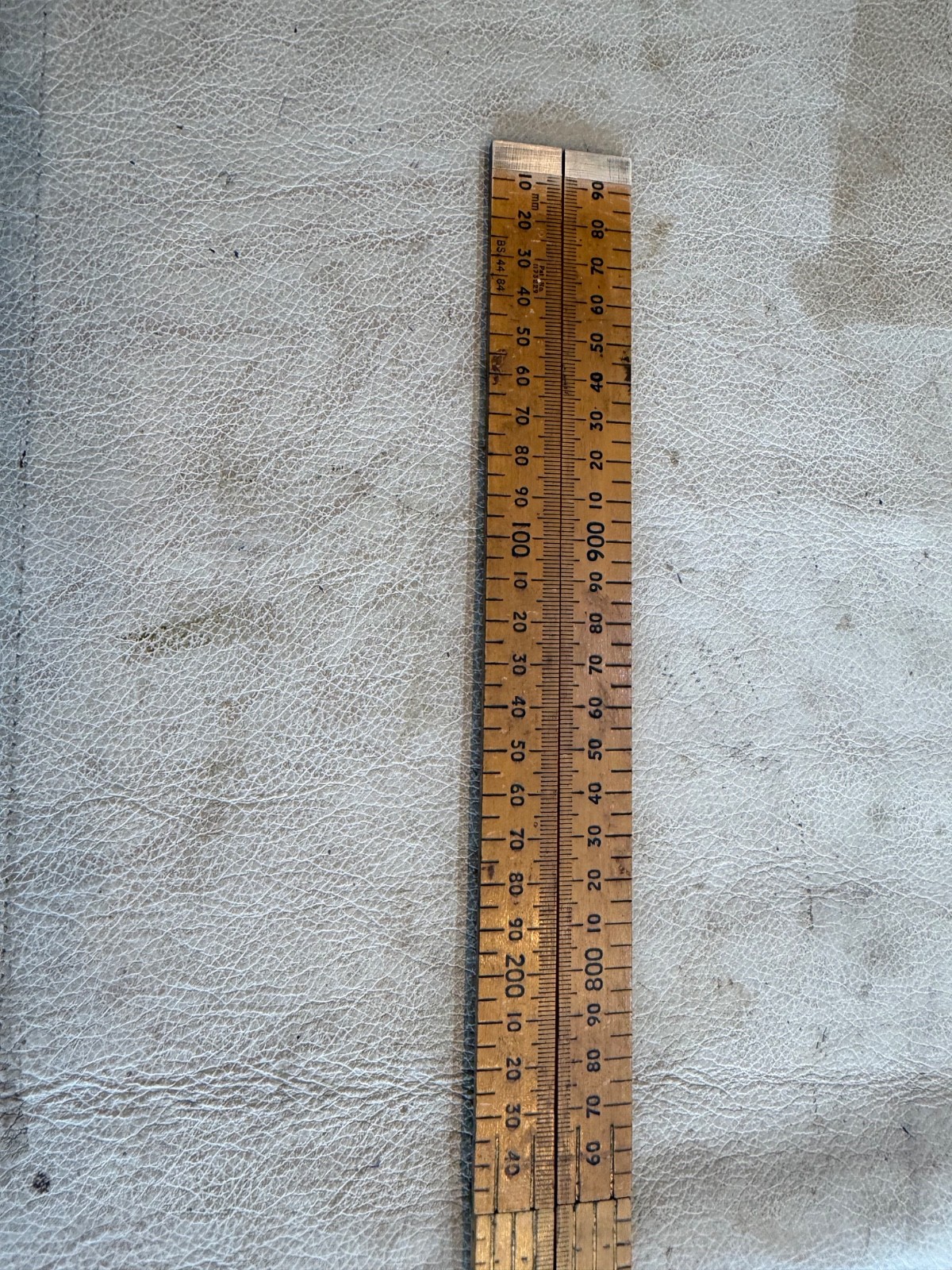 Vintage Rabone Chesterman Boxwood & Brass Folding Ruler No 1161