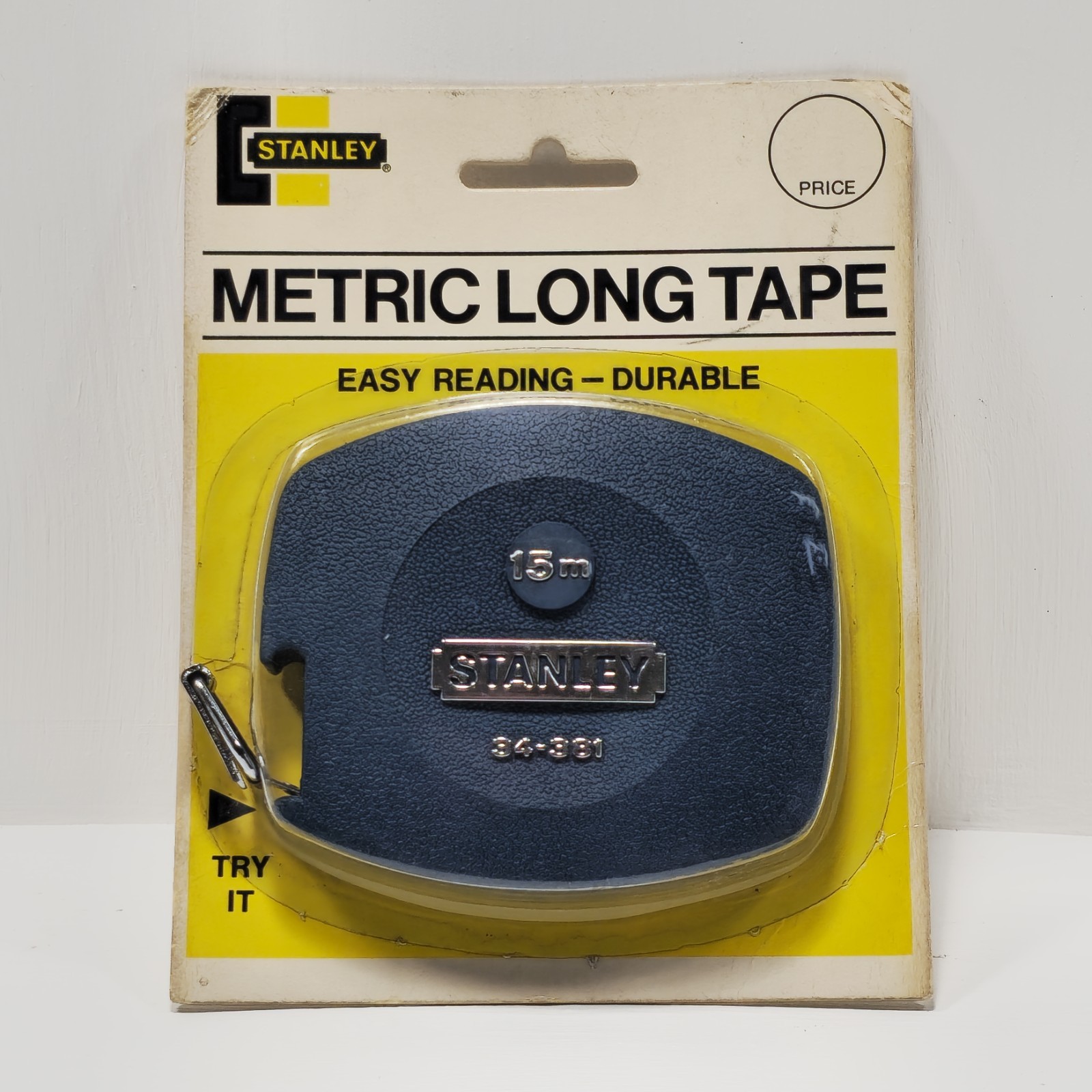 (Vintage) Stanley 34-381, 15 Meter, Metric Long Tape, Made in U.S.A.