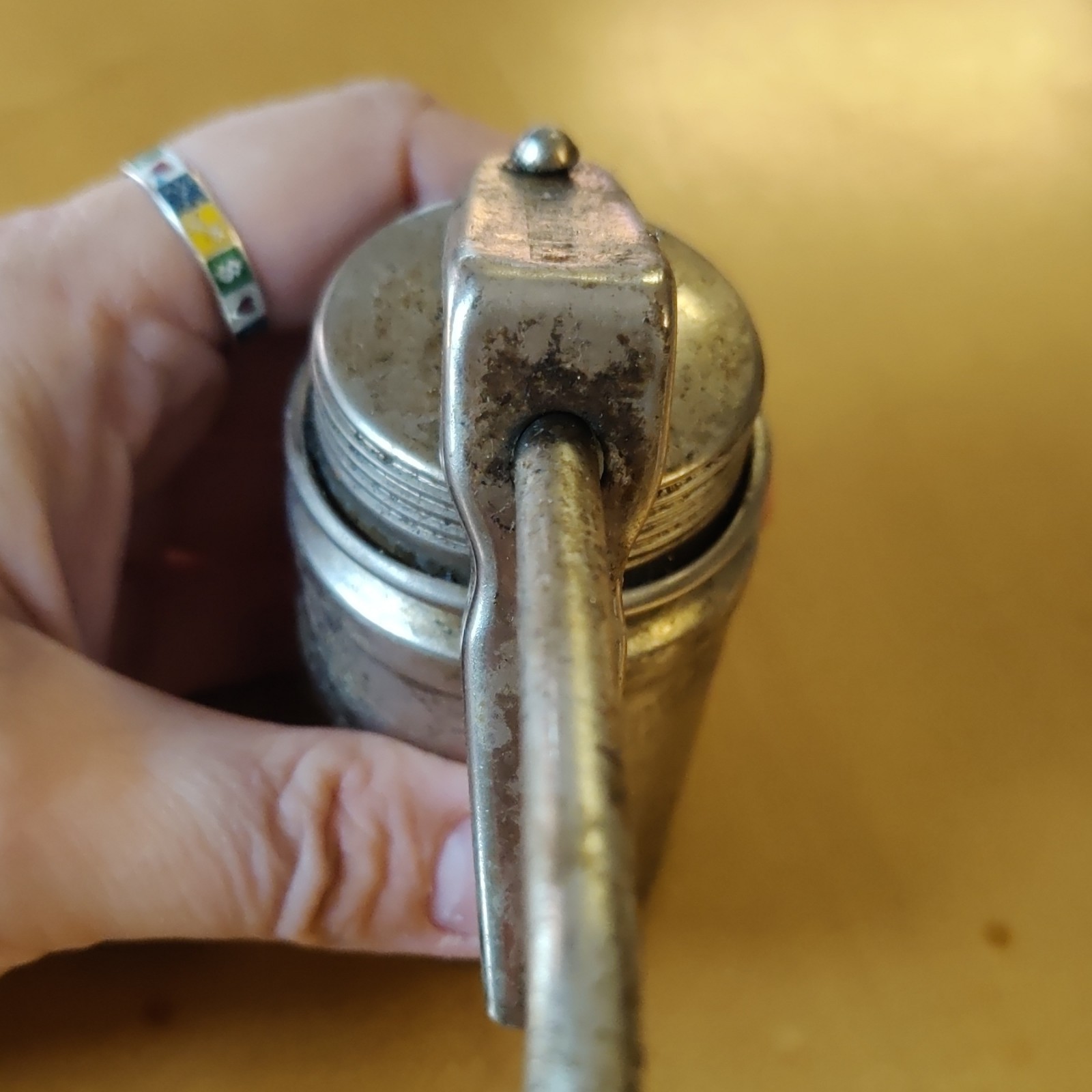 Vintage Craftsman Thumb Pump Oil Can Lever Oiler Pistol Grip Pat 2595118 USA