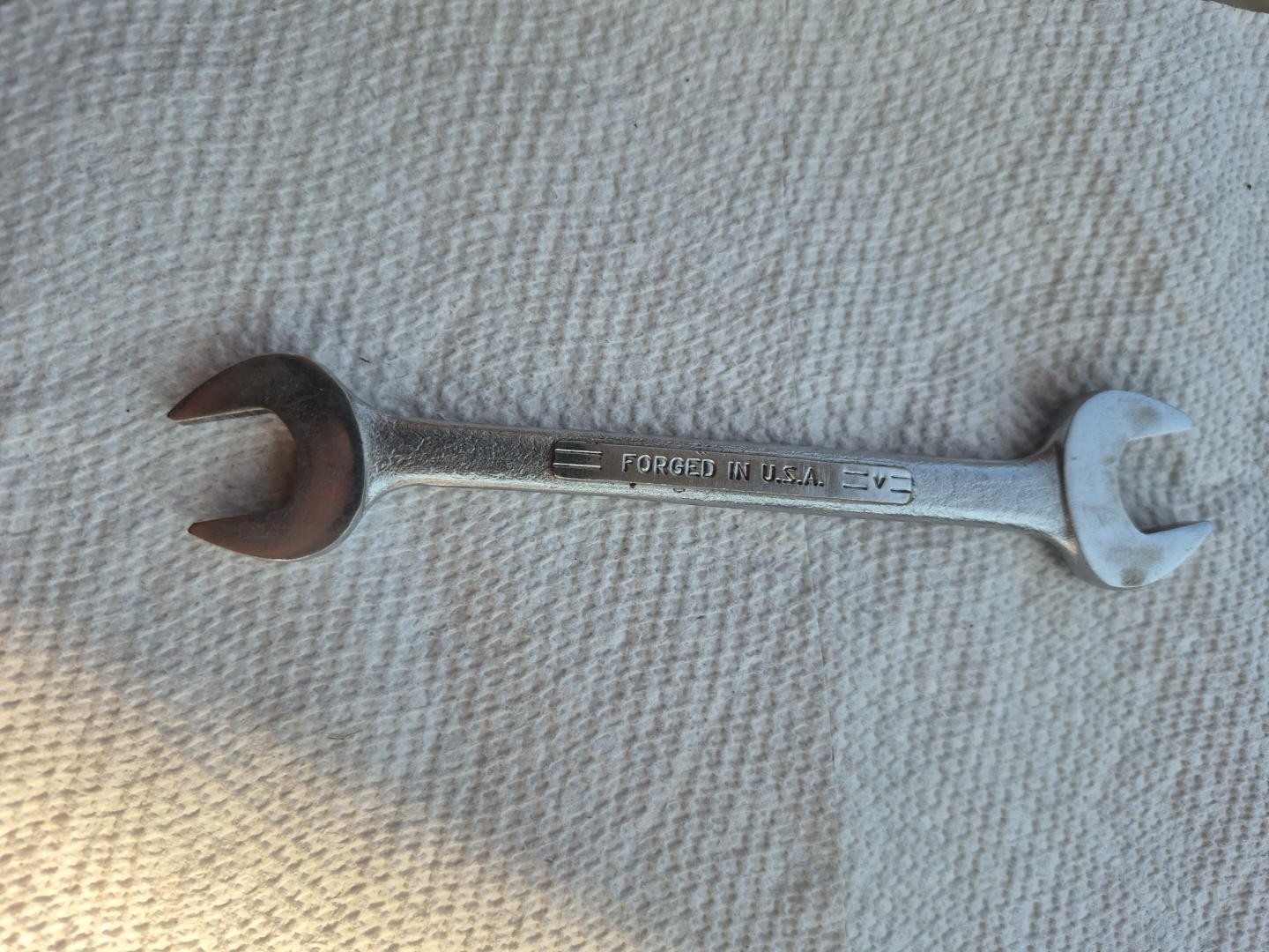 Vintage Craftsman 1/2 x 9/16 Double Open End Wrench =V= Forged USA
