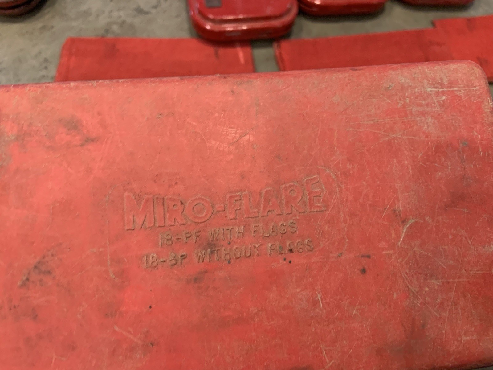 VINTAGE MIRO-FLARE Roadside Reflectors One Set Of 3 Plus One Additional