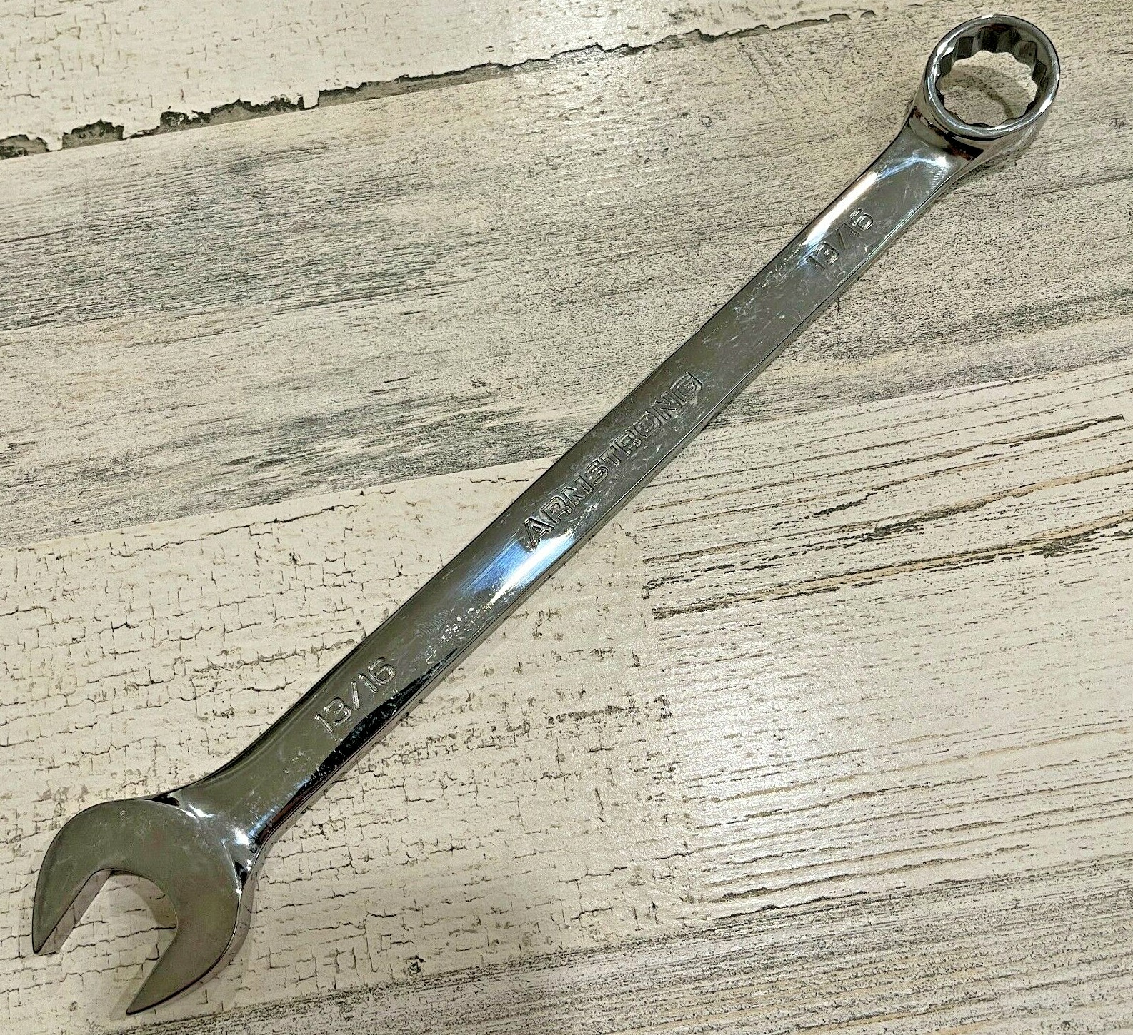 ARMSTRONG (No. 25-226) 13/16″ Combination 12 pt. Wrench, Chrome Finish, USA