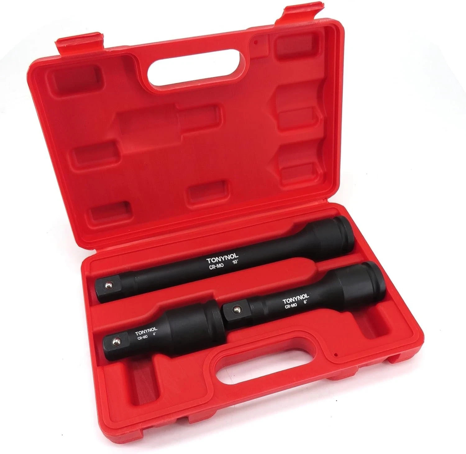 1″ Drive Impact Extension Bar,3 Pcs(4″,6″,10″),Cr-Mo Steel,With a Storage Case.