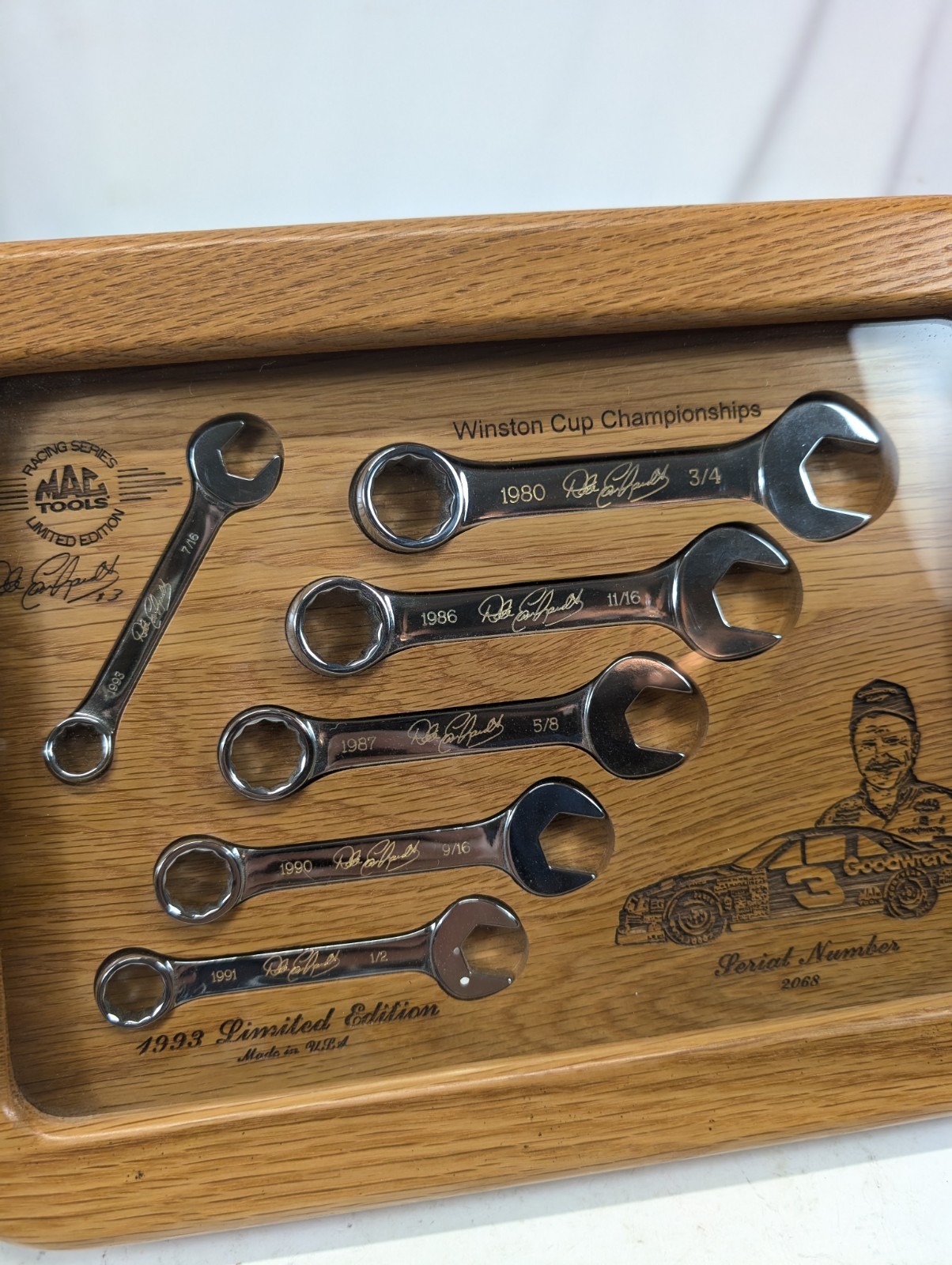 MAC Dale Earnhardt #3 Limited Edition Racing Short SAE Combination Wrench Set