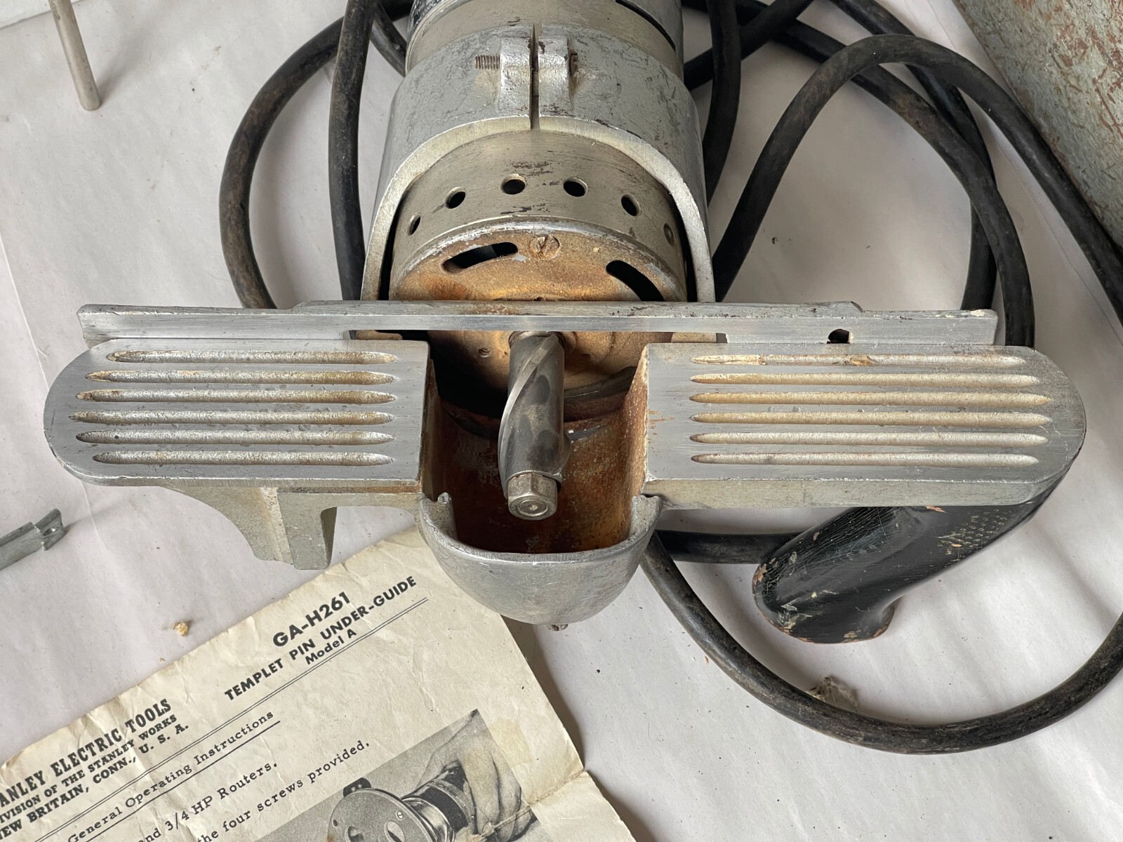VTG Stanley Handyman H39 Type KA Router w/ Wasp Plane Accessories & Box