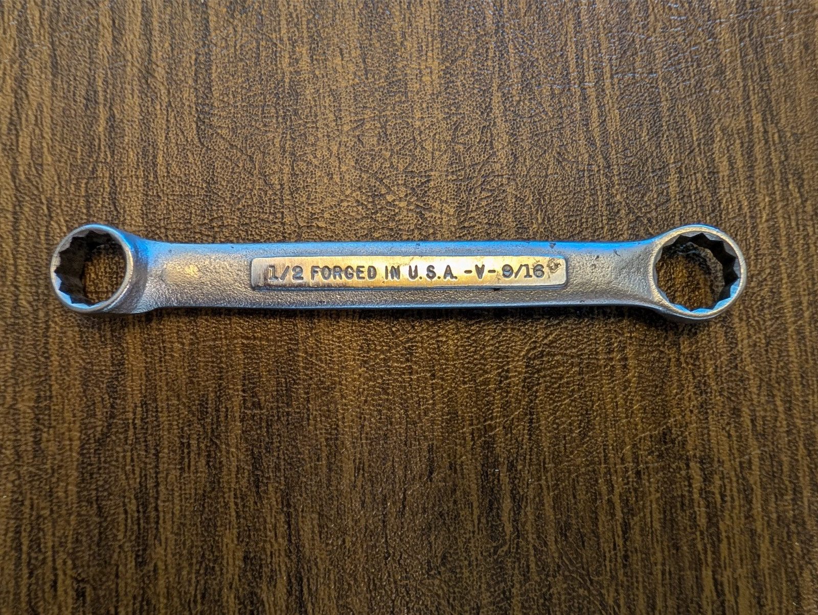 Vintage Craftsman Stubby Box-End Wrench 1/2″ x 9/16″, V-Series – Made in USA