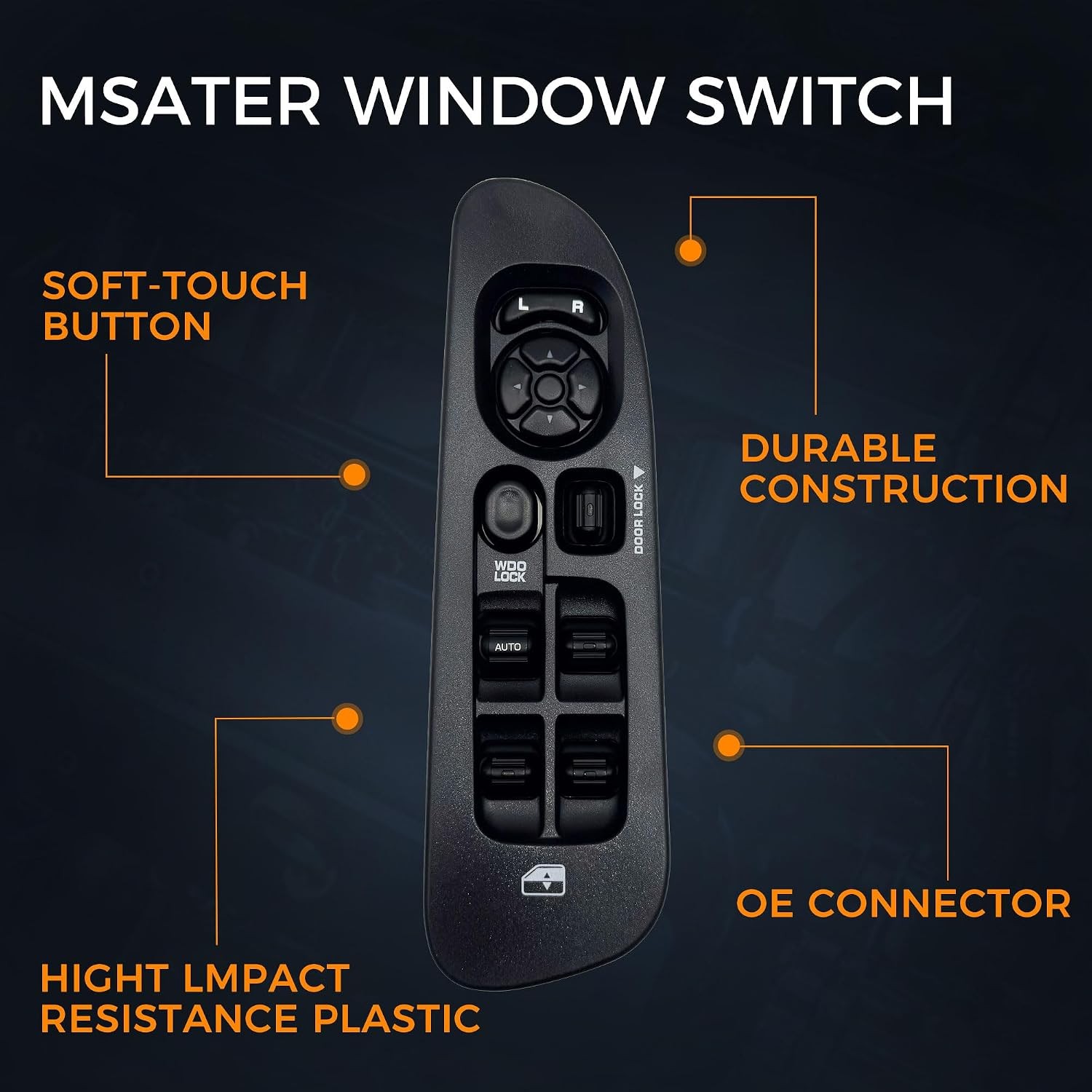 Driver Side Power Master Window Switch for 2002-2008 Dodge Ram 1500 2500 3500