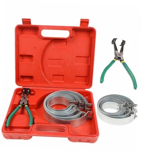 Automotive Engine Piston Ring Compressor Tool Set with Pliers and 14PCS Piston