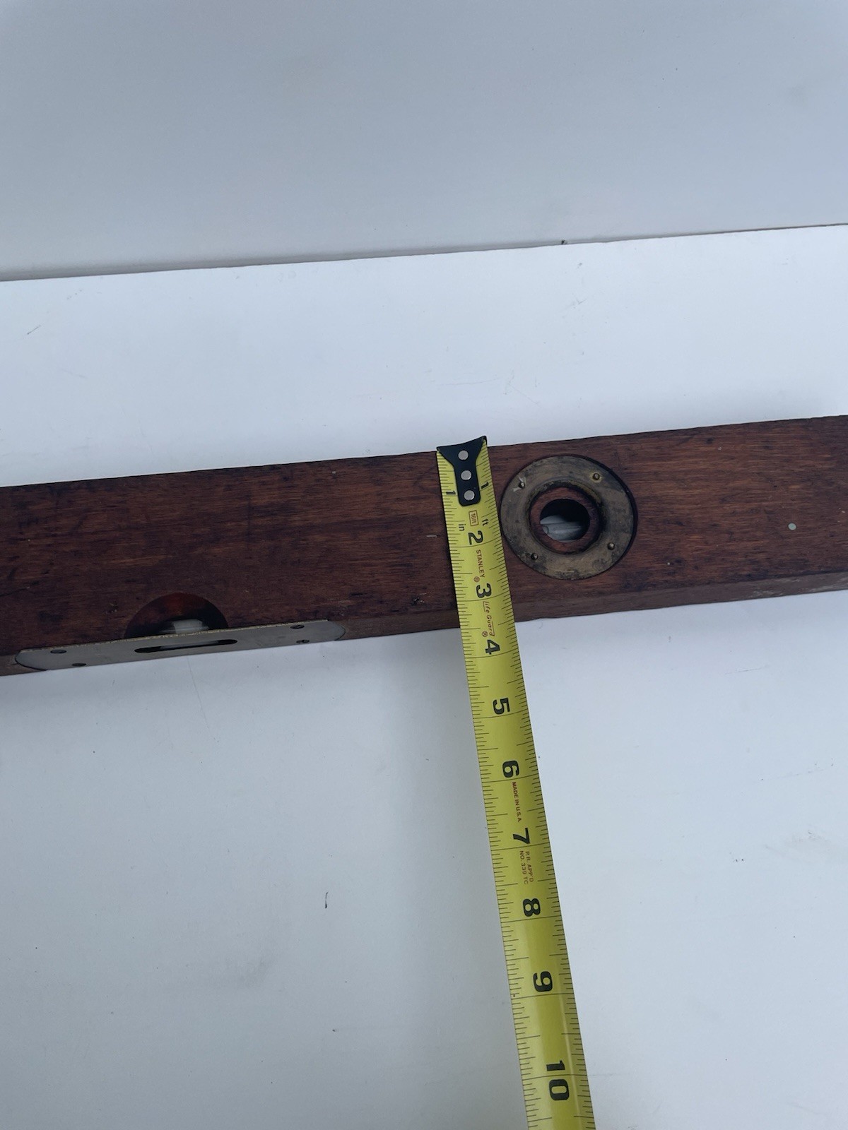 Vintage Baker & McMillen Wooden & Brass Level Standard Eclipse Level 26”