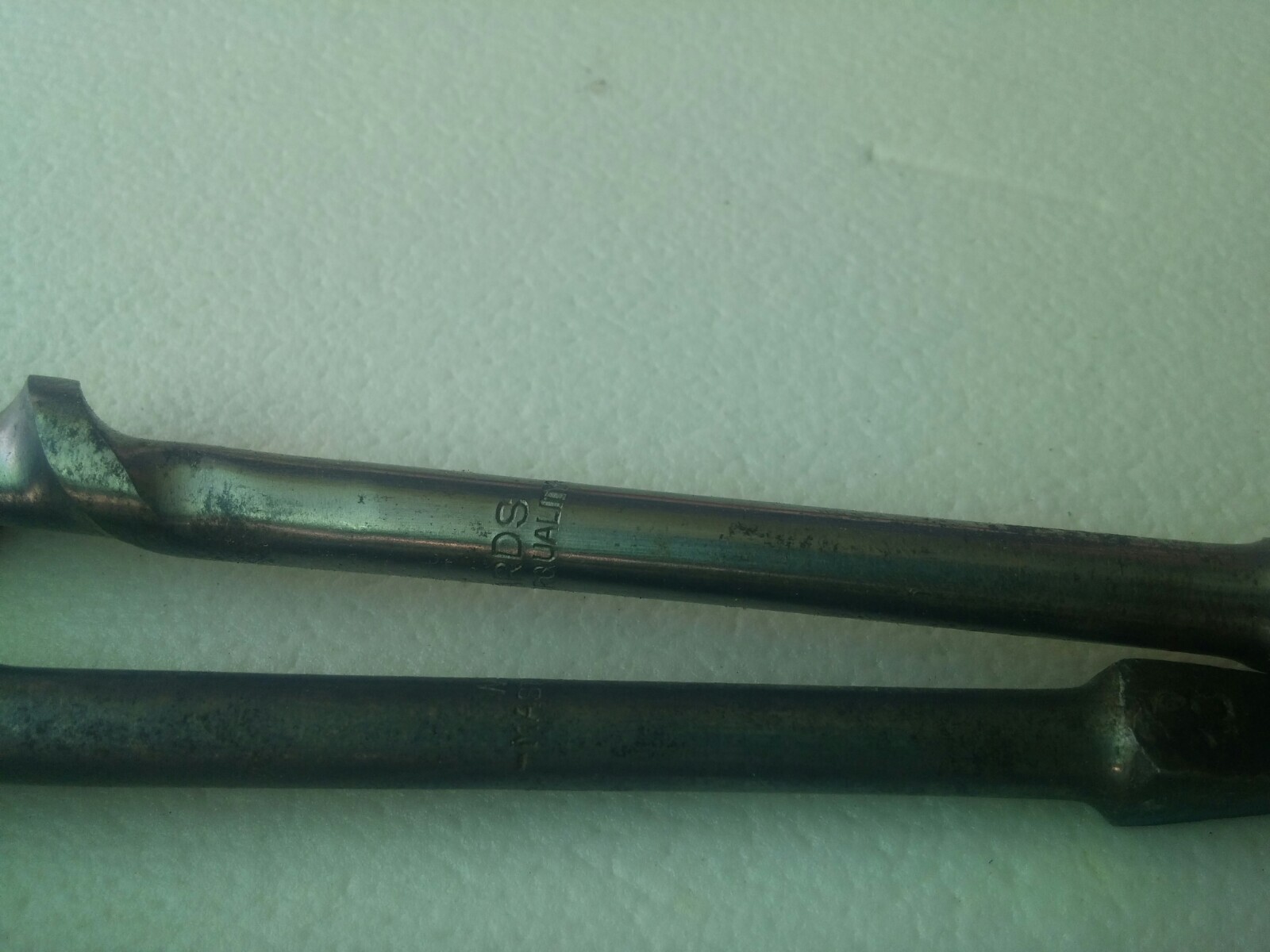 Vintage Wards Master Quality Auger Drill Bit Set 5 Piece w Wood Box 1/4″ to 3/4″