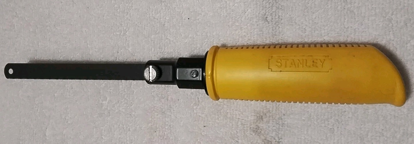 2pc STANLEY 15-634 KEY HOLE 10pt SAW & STANLEY INTERCHANGEABLE JAB SAW USA 🇺🇸