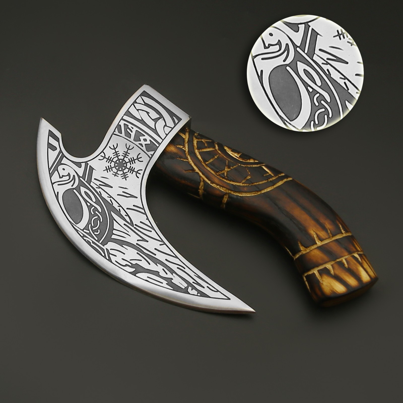 Viking Pizza Cutter Axe,Viking Hatchet Mini Axe-Pizza Cutter Viking Axe VBA-29-B