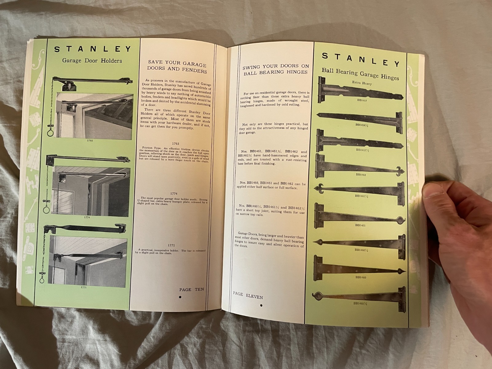 Stanley Works Hardware 1930’s Vintage Catalog for Homes & Garage Doors
