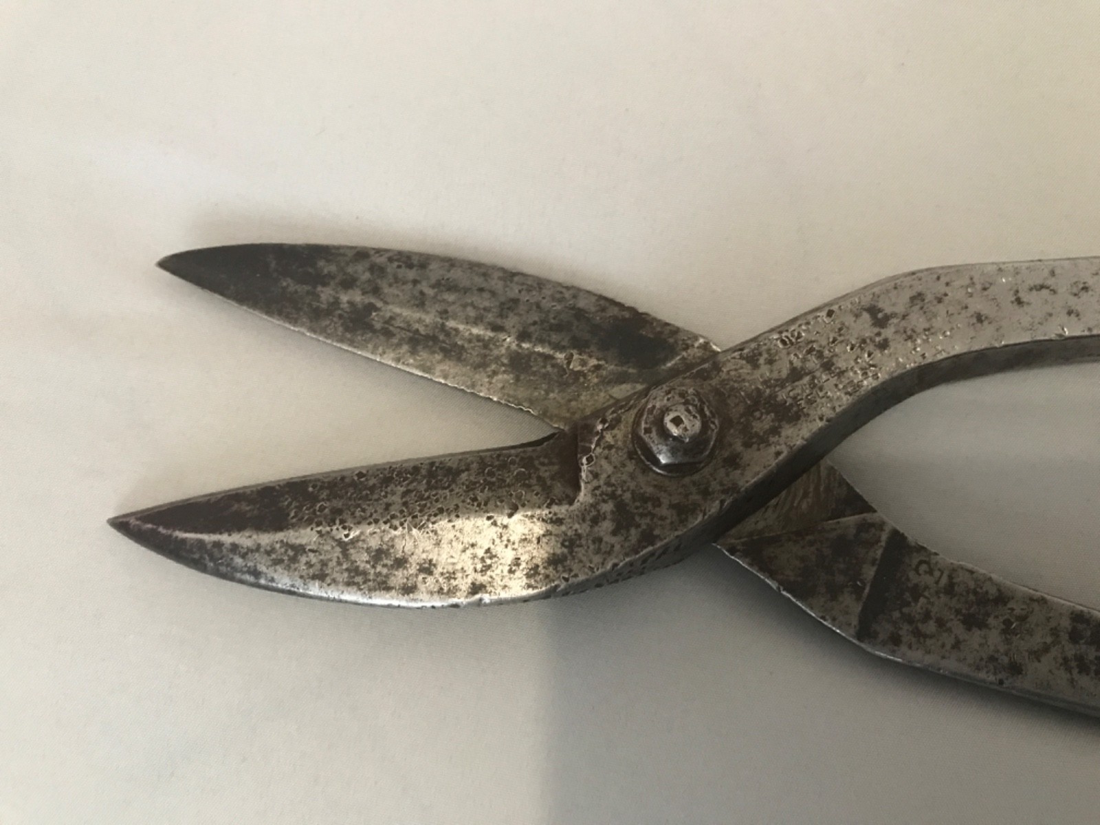 Vintage Wiss & Sons Wiss-19 Forged Steel 12.5″ Tin Snips Metal Sheers Newark NJ
