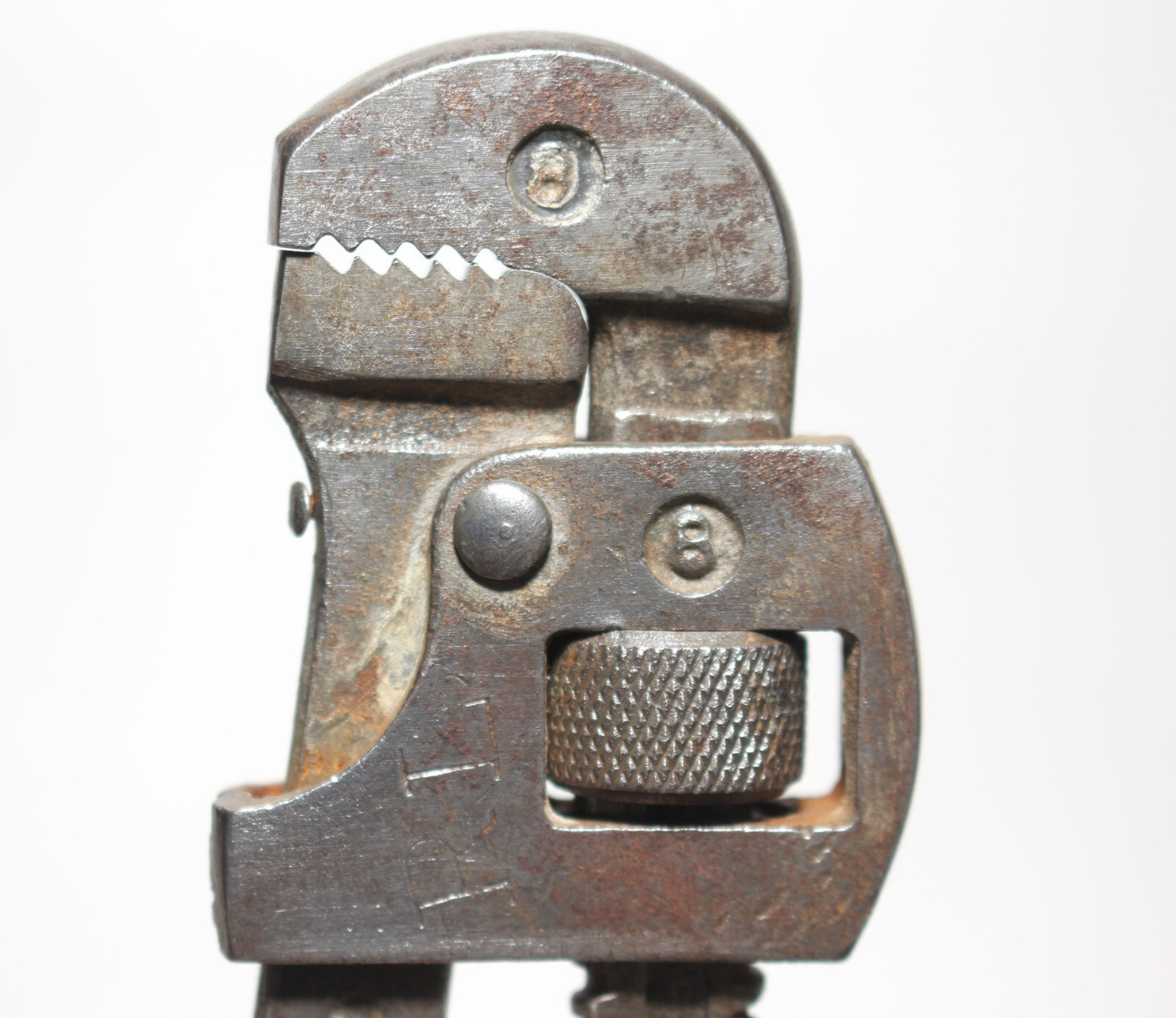 Vintage 8″ Adjustable Stillson Pipe Wrench Drop Forged Steel Made in USA