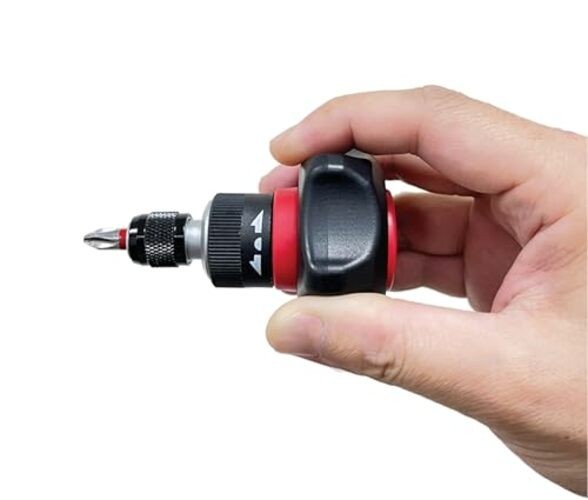 KINGHEART SPINON I-RATCHET 48-Tooth Stubby Ratcheting Screwdriver Set, Torque