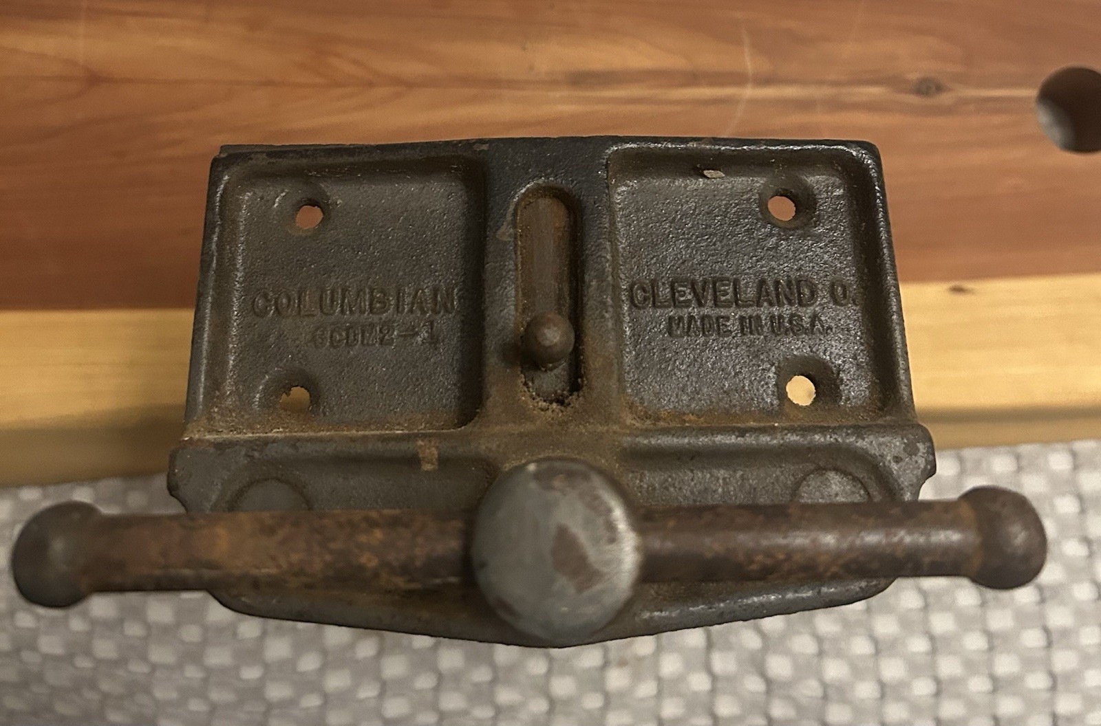 Vintage Columbian Cleveland 7” under mount beach vise.