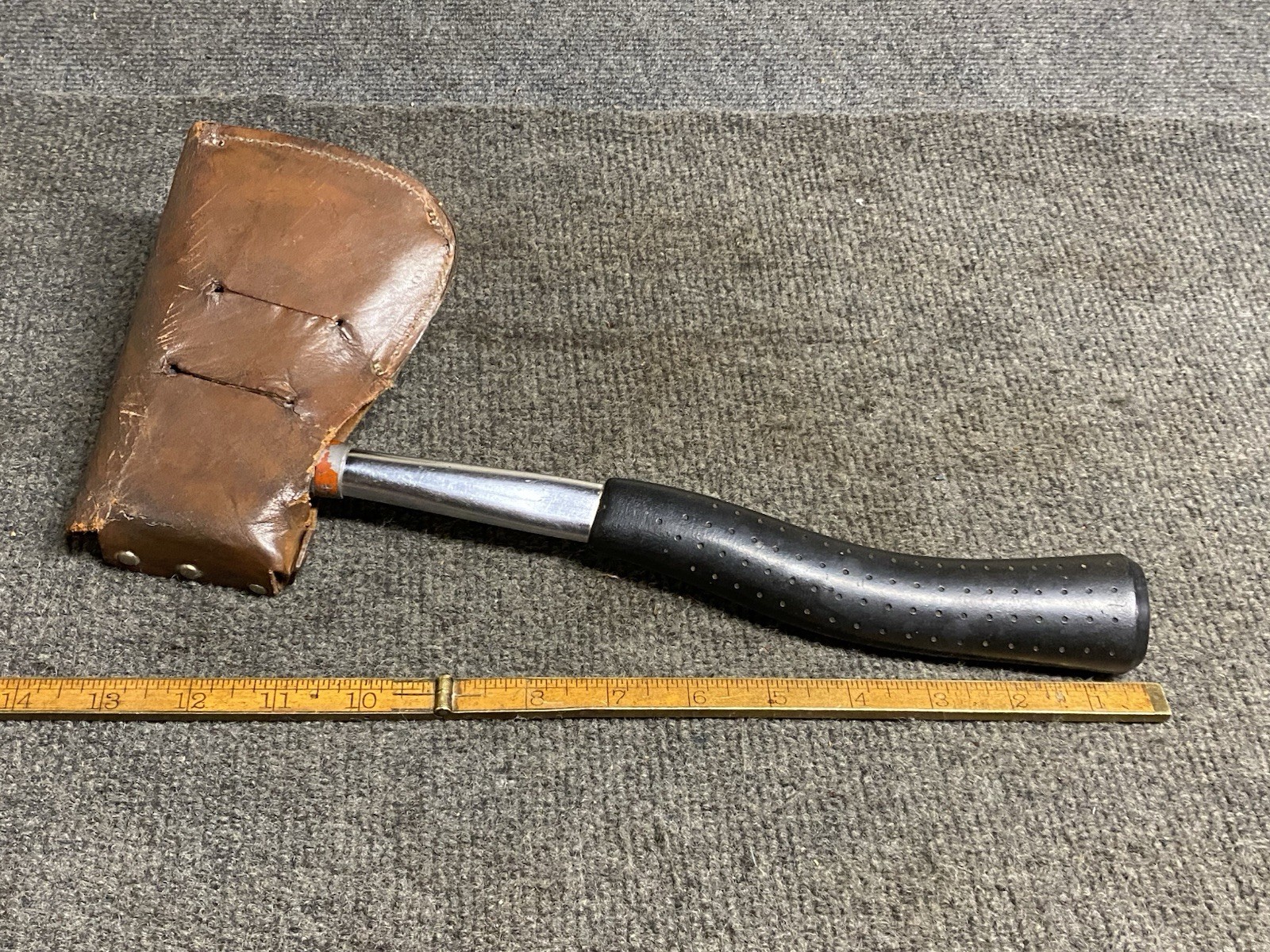 Vintage True Temper BSA Boy Scouts National Council Hatchet with Leather Sheath