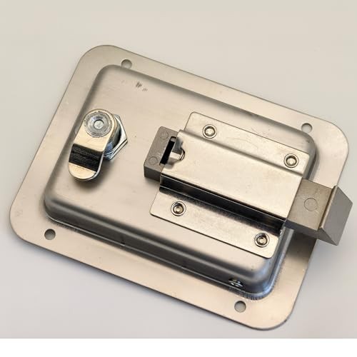 Trailer Door Latch & Truck Tool Box Lock Replacement Kit, 304 5.5″ x 4.3″ 1
