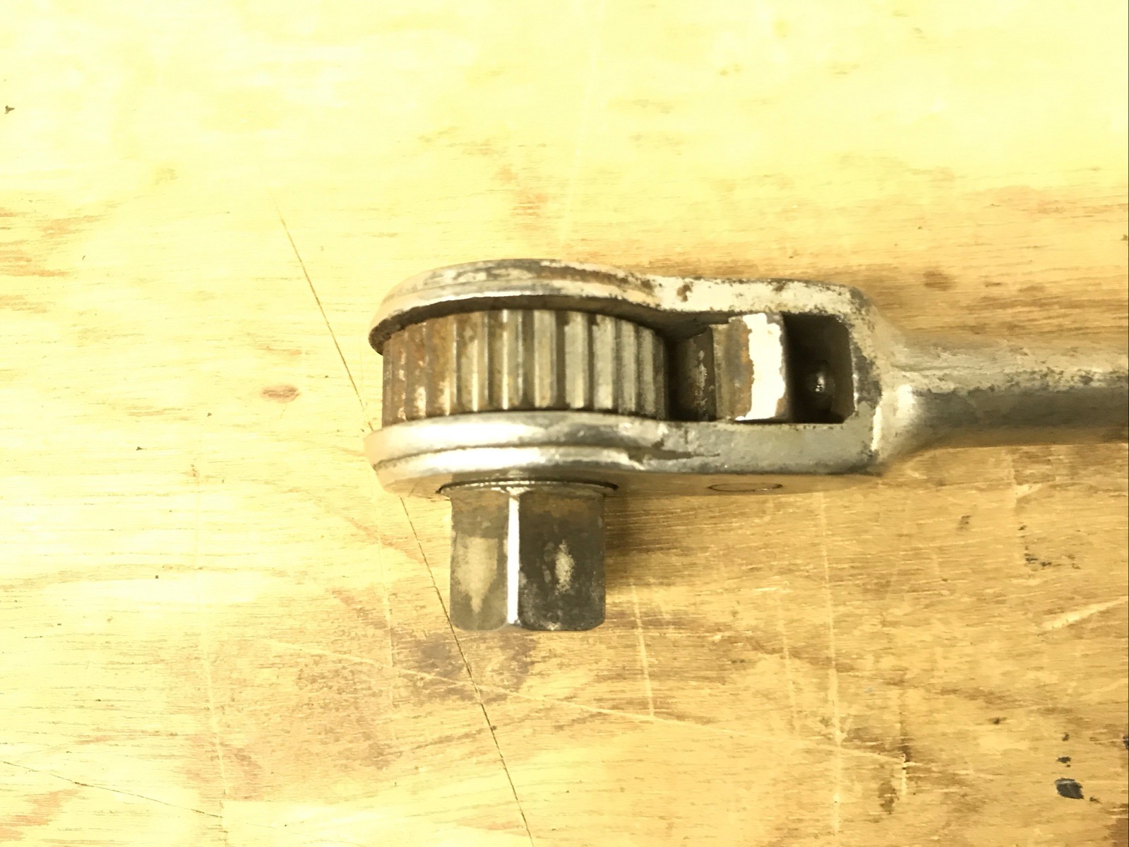 Neat Vintage Indestro Super Forged USA Ratchet #3250 1/2” Drive Reversible