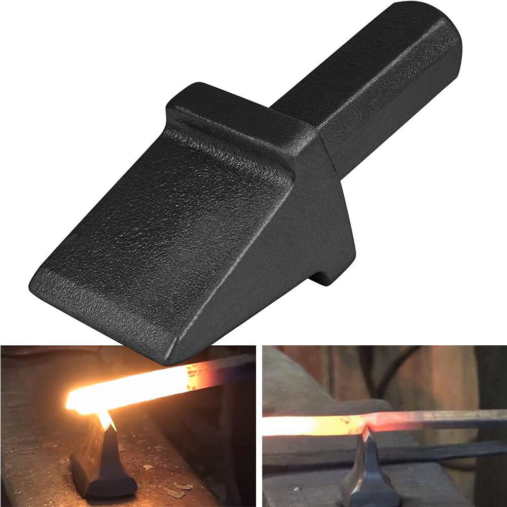 Blacksmith Hot Cut Anvil Vise Forge Hardie Shank Cutter Tool Hardy Hole 3/4 Inch
