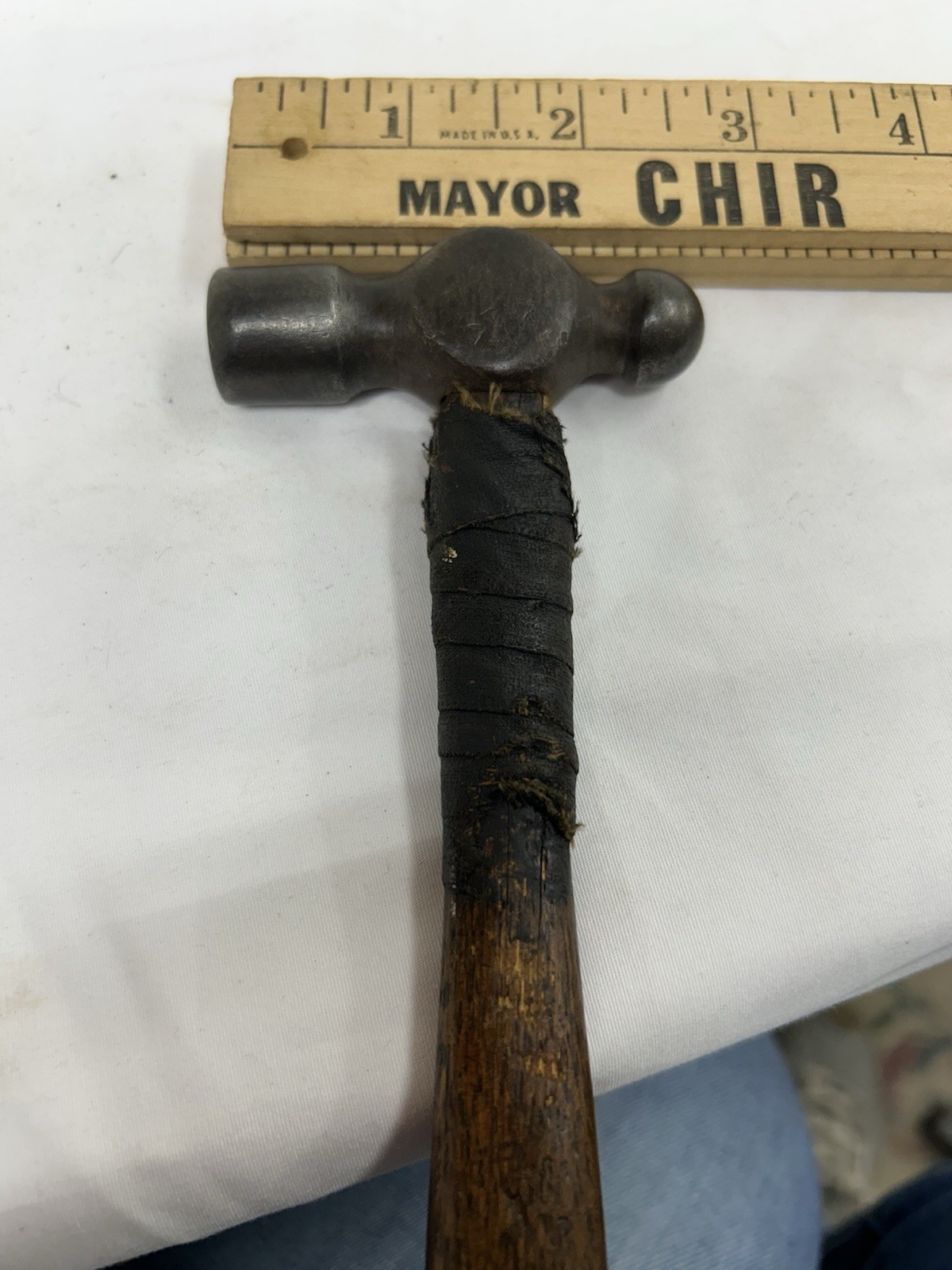 Small Jewelry Ball Peen Hammer 6oz Wooden Handle