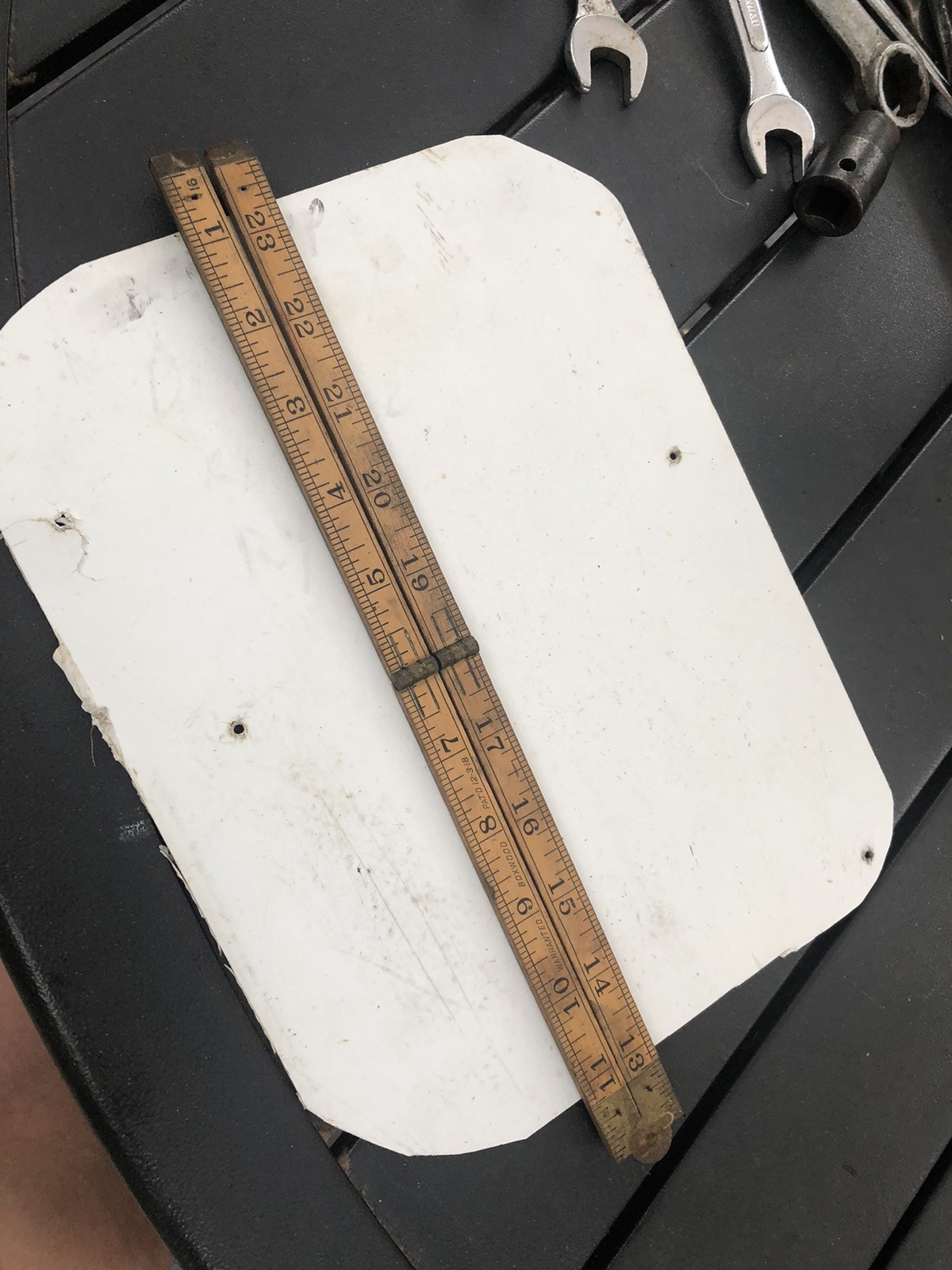 Vintage Lufkin No 751 – 24″ Inch Folding Carpenters Ruler – Made in USA Wood