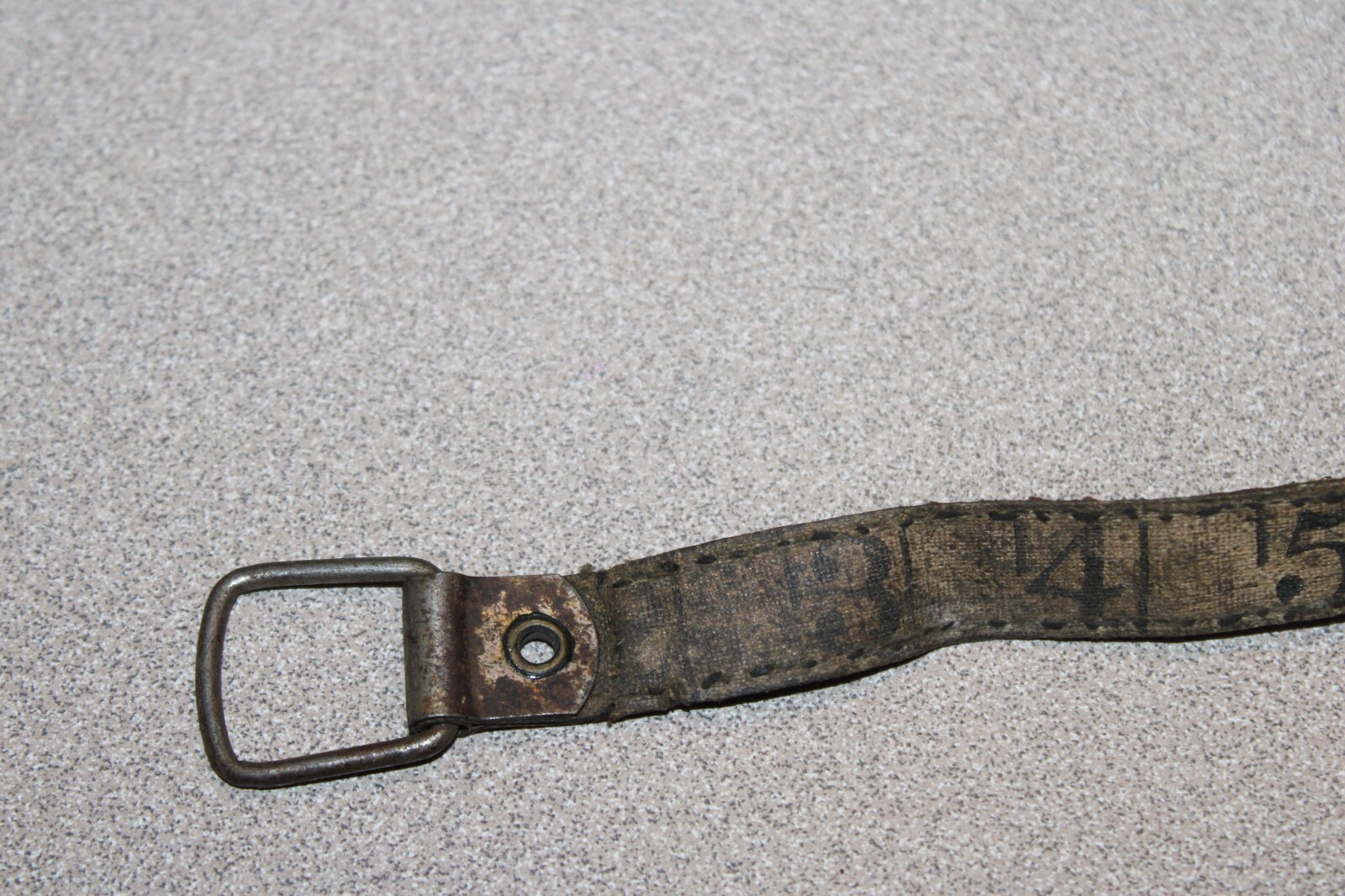 Vintage Chesterman Sheffield England 50 Ft Tape Measure Leather & Brass