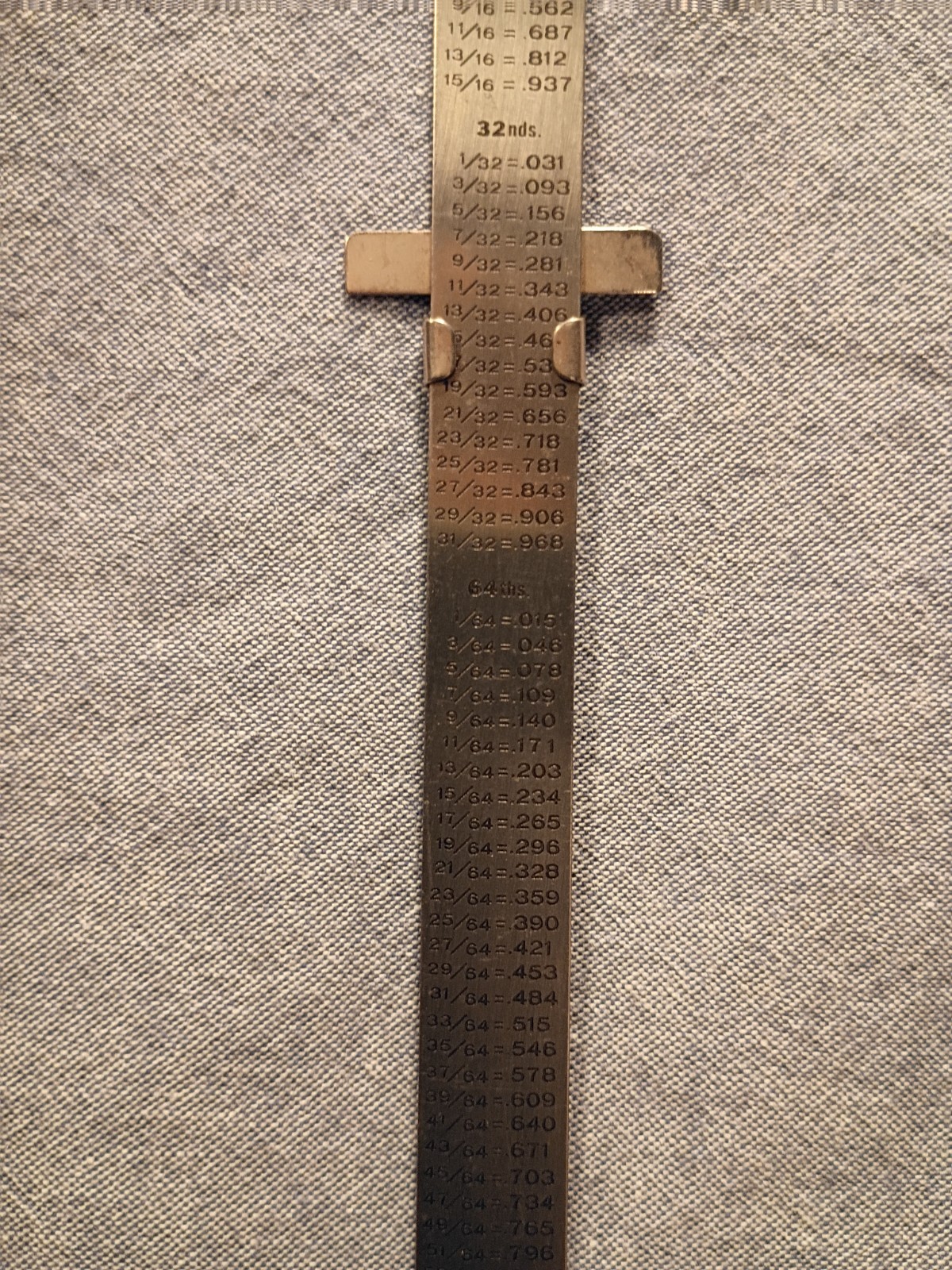 Vintage EXECUTIVE 6″ Stainless Steel 42F Pocket Ruler & Depth Gauge w/Clip -used